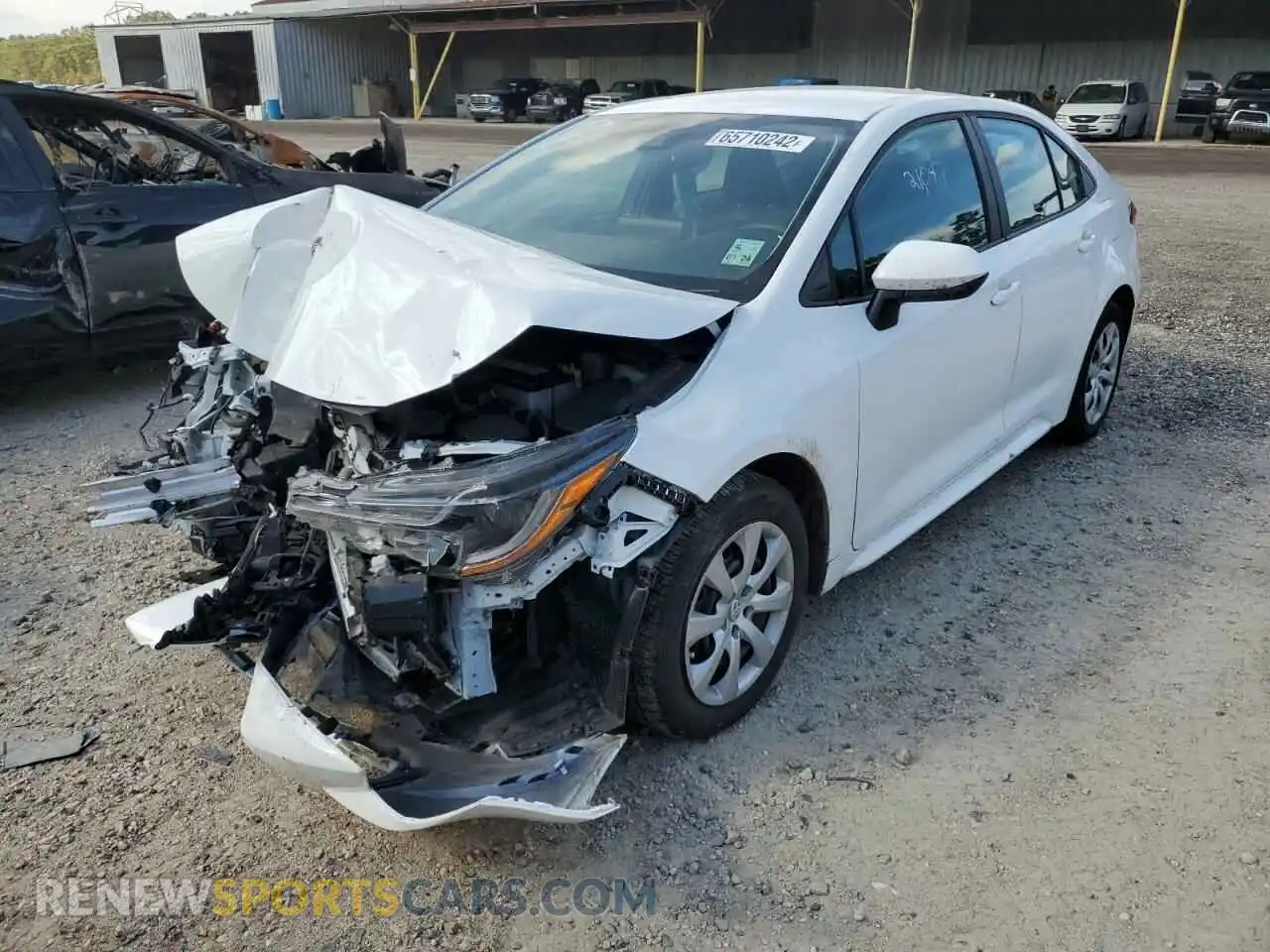 2 Photograph of a damaged car 5YFEPMAE6NP311657 TOYOTA COROLLA 2022