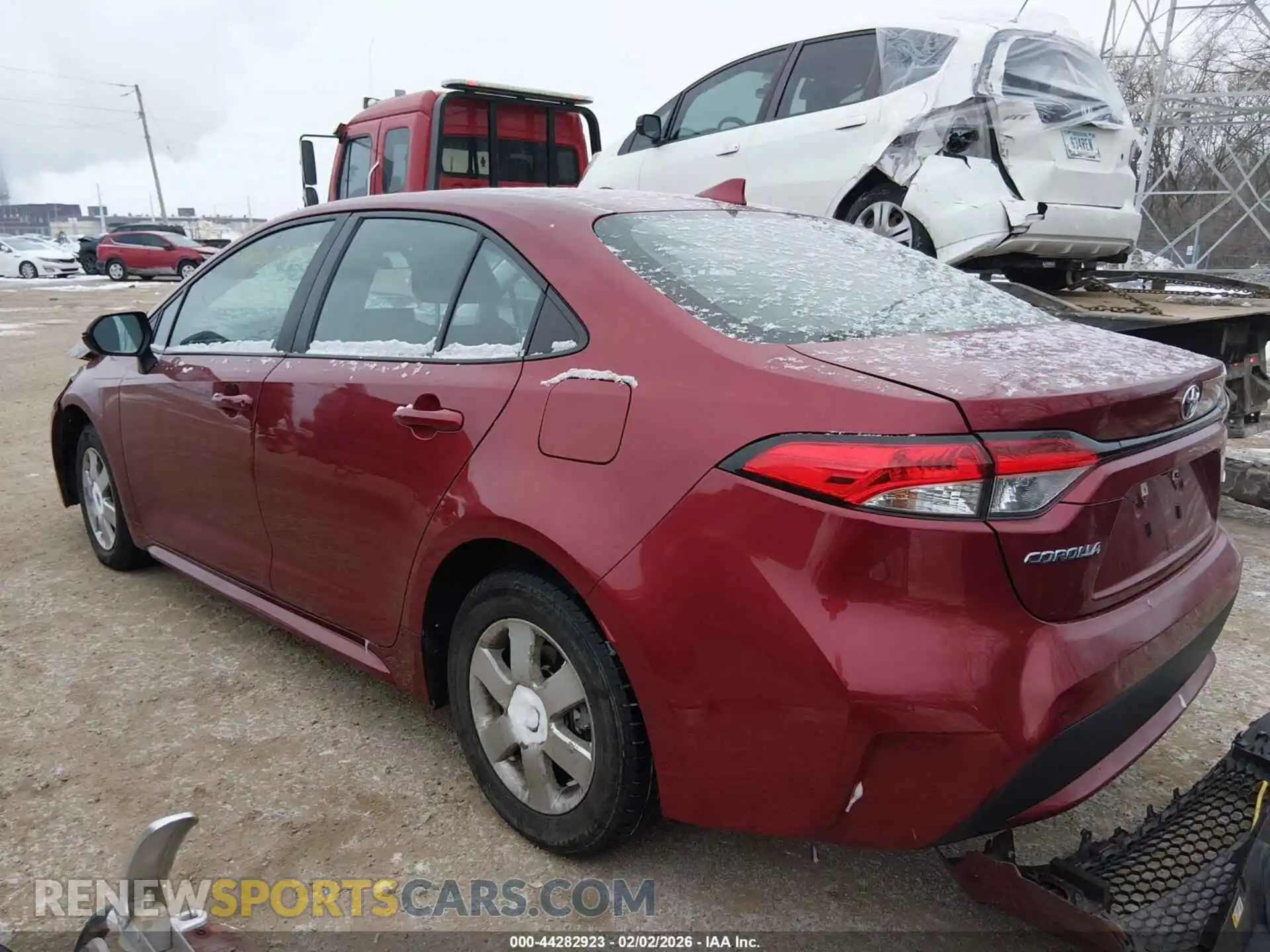 3 fotografías del automóvil dañado 5YFEPMAE6NP381448 TOYOTA COROLLA 2022