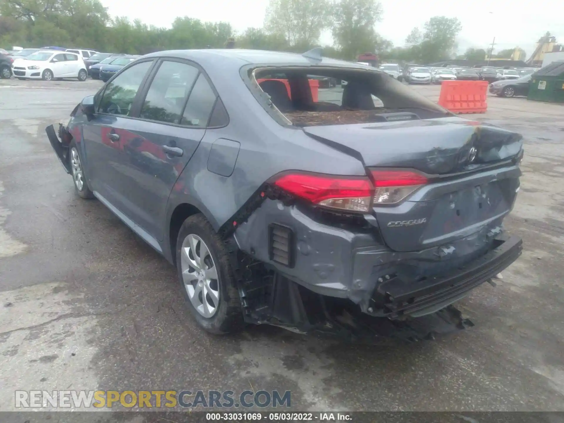 3 Photograph of a damaged car 5YFEPMAE7NP273078 TOYOTA COROLLA 2022