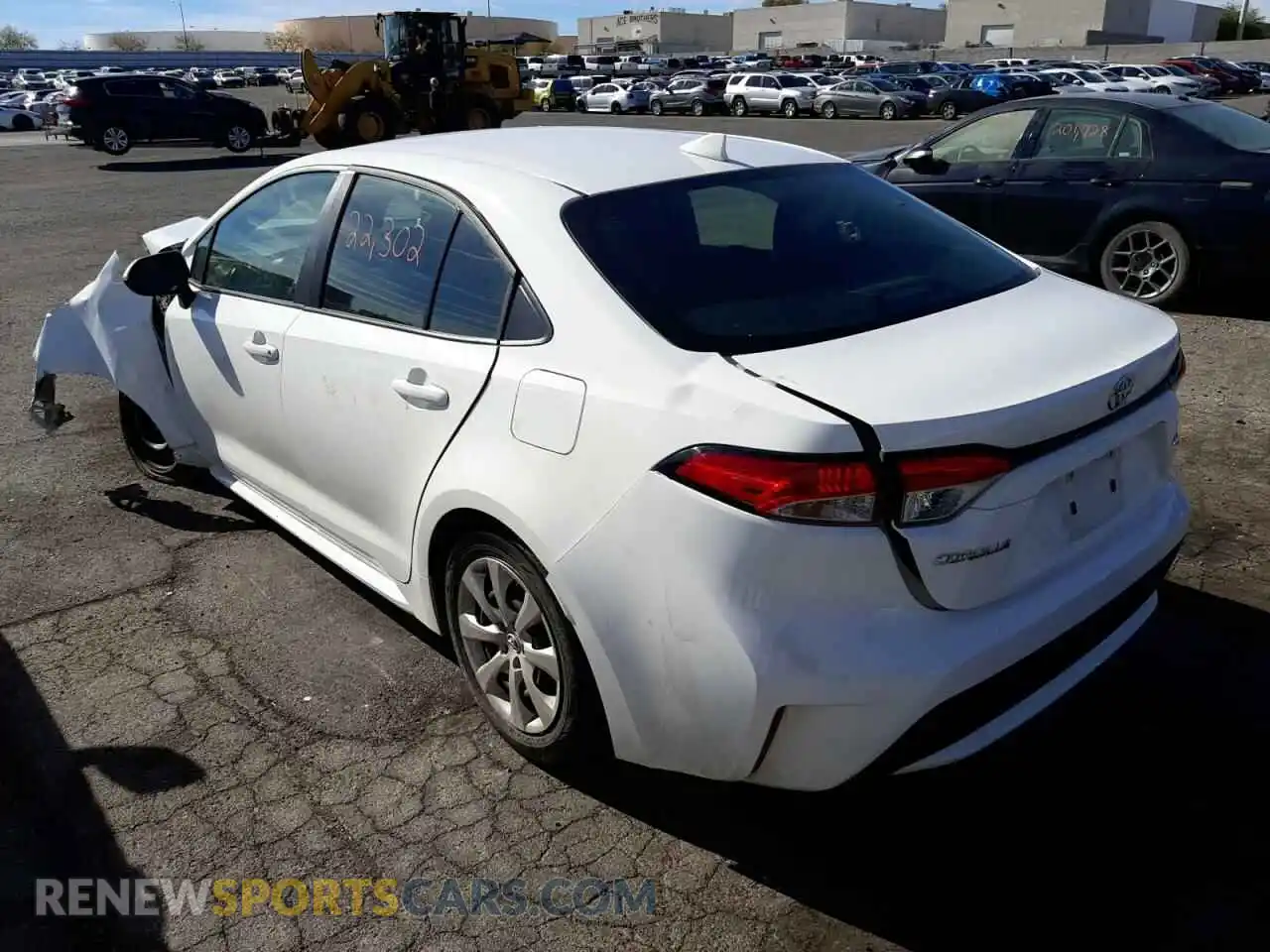3 Photograph of a damaged car 5YFEPMAE7NP287157 TOYOTA COROLLA 2022