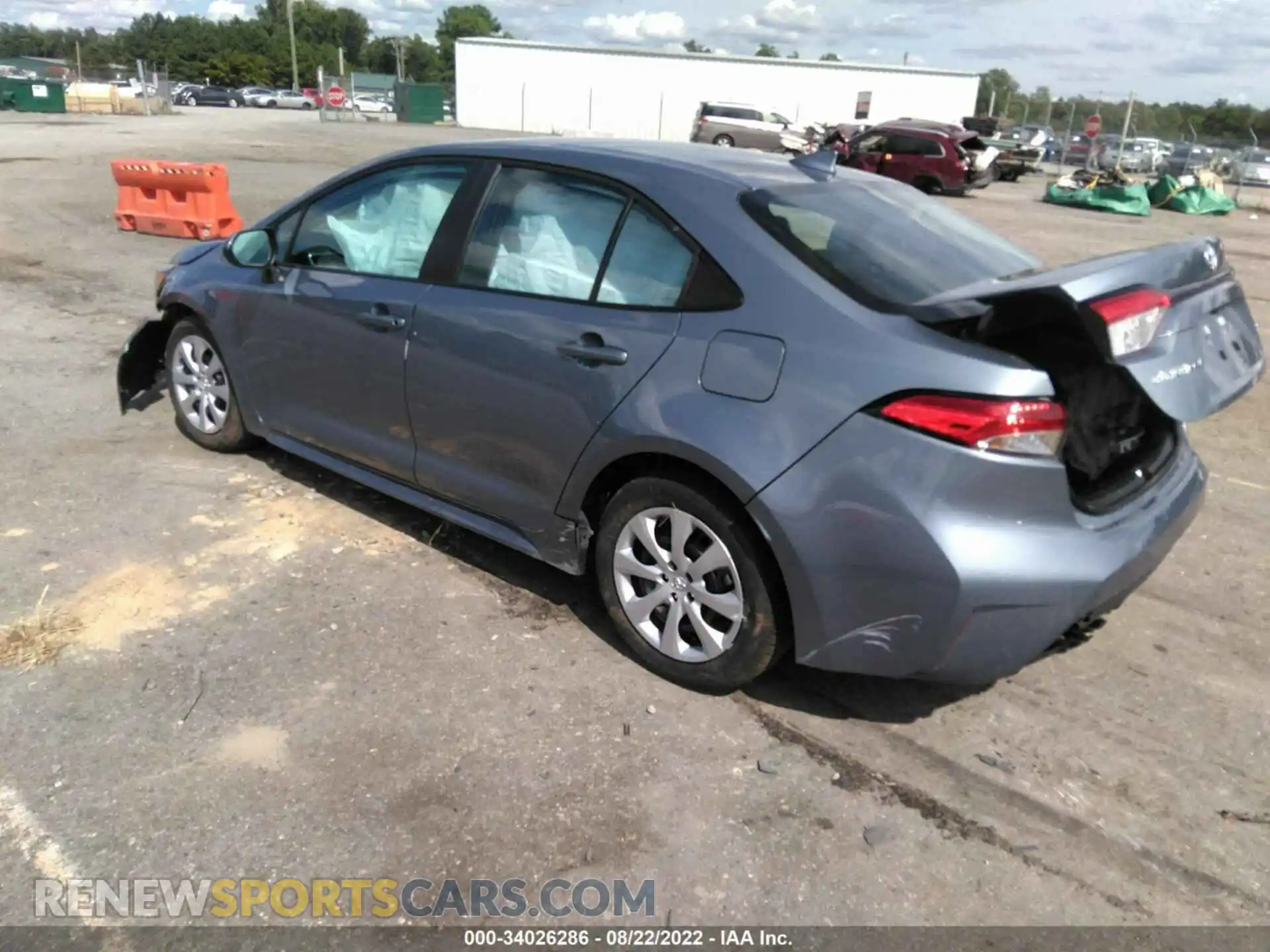 3 Photograph of a damaged car 5YFEPMAE7NP350256 TOYOTA COROLLA 2022