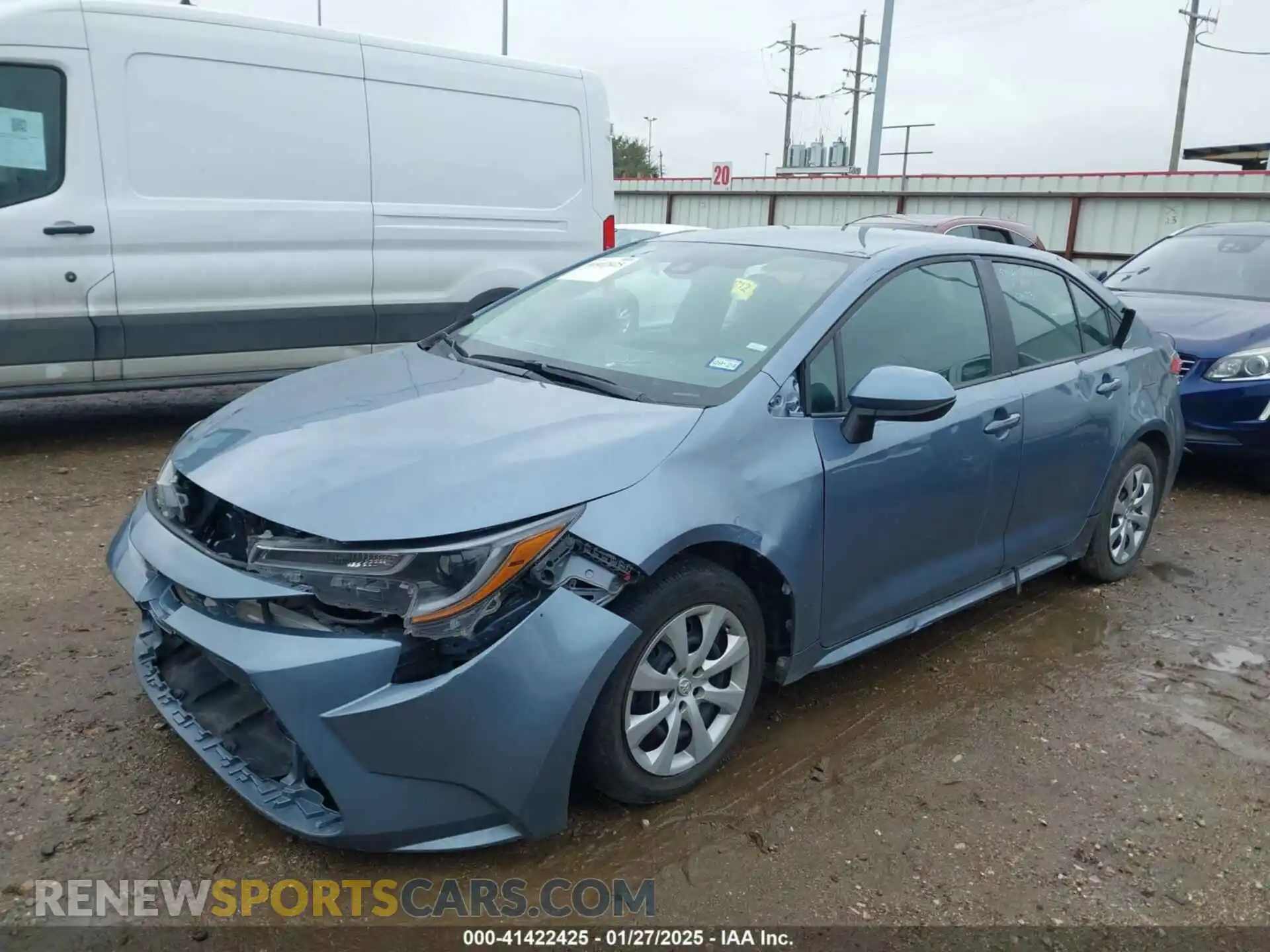 2 Photograph of a damaged car 5YFEPMAE7NP369454 TOYOTA COROLLA 2022