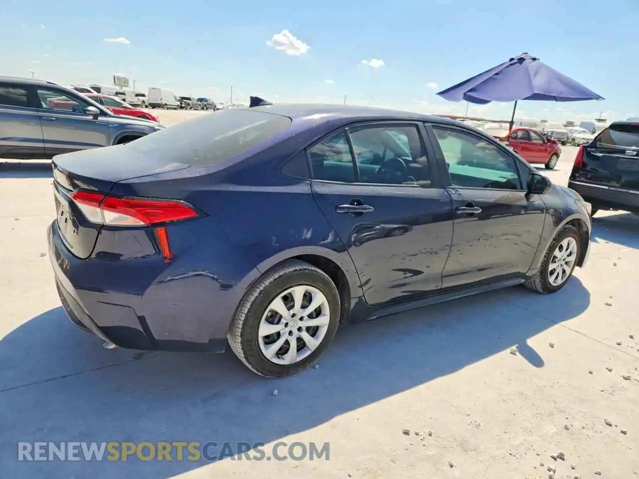 3 Photograph of a damaged car 5YFEPMAE7NP373407 TOYOTA COROLLA 2022