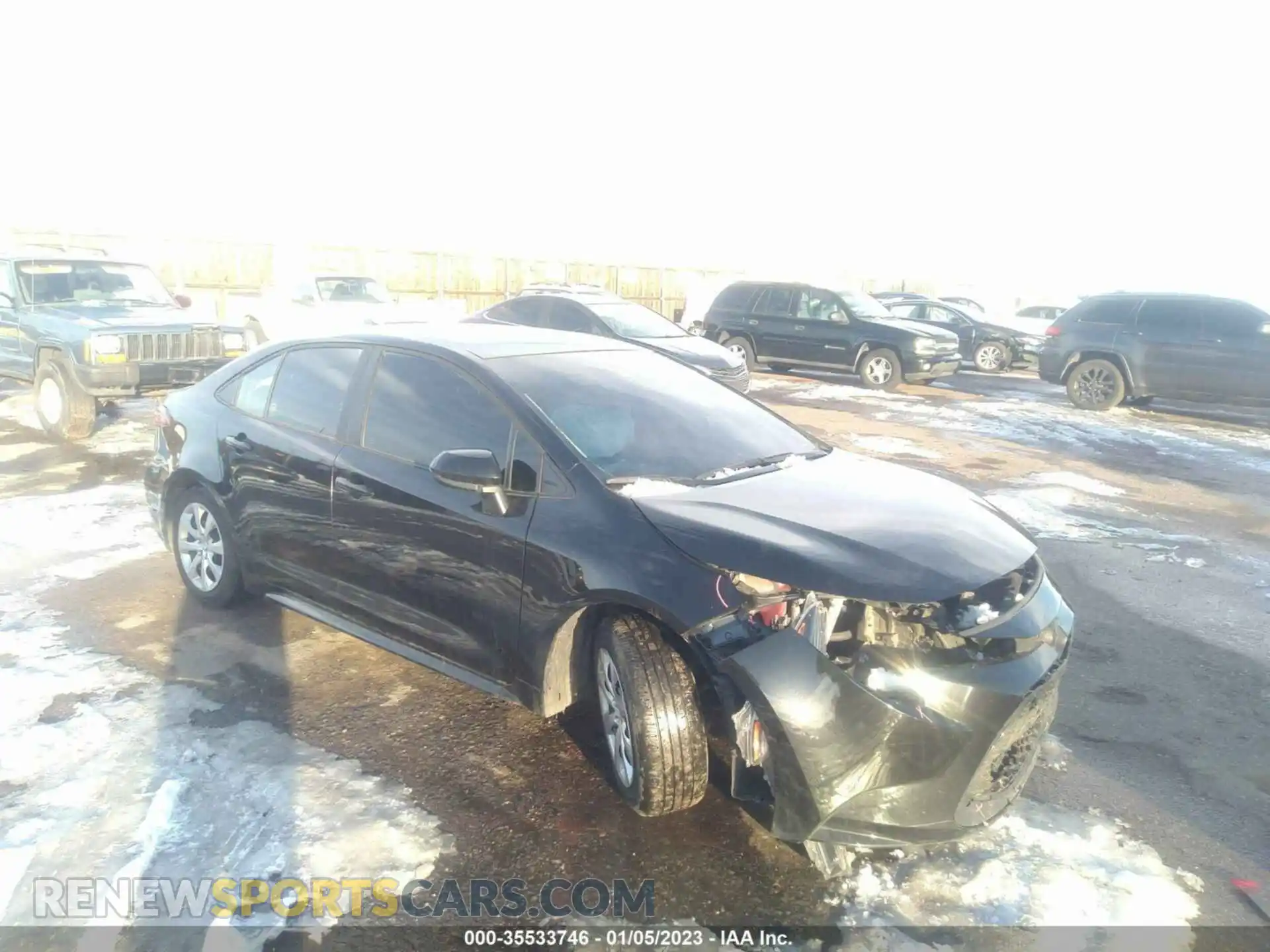 1 fotografías del automóvil dañado 5YFEPMAE8NP287751 TOYOTA COROLLA 2022