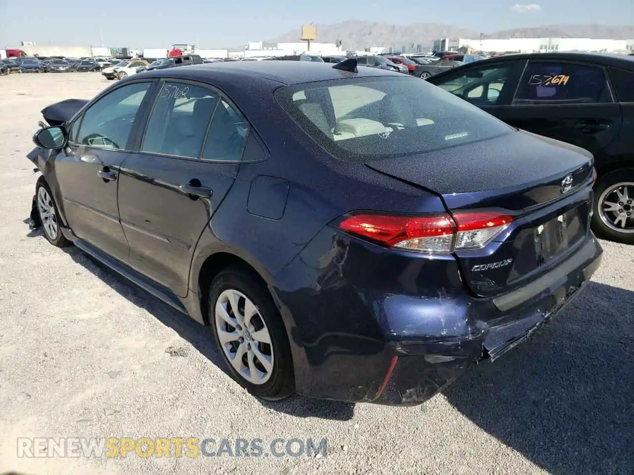 3 Photograph of a damaged car 5YFEPMAE8NP289841 TOYOTA COROLLA 2022