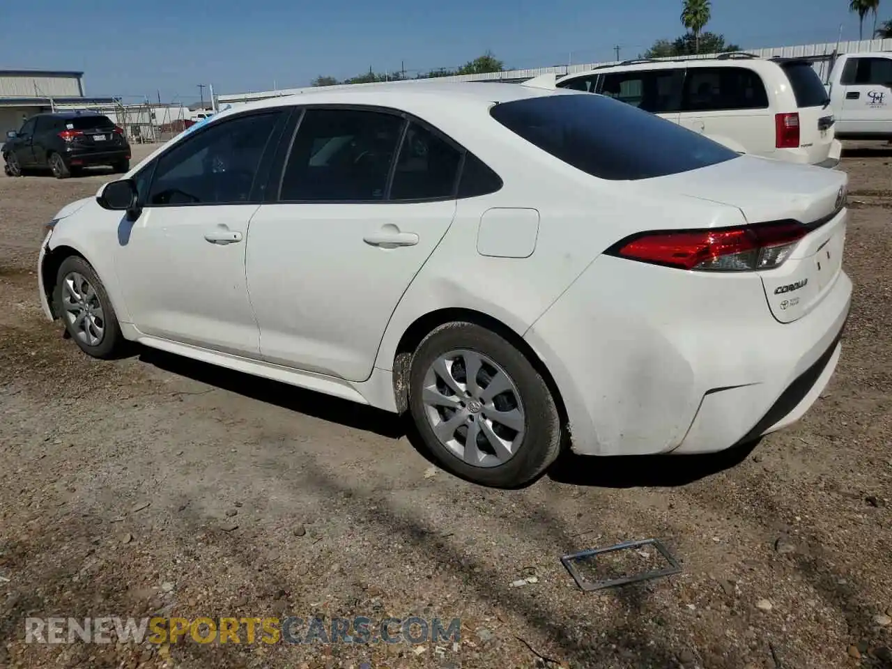 2 Photograph of a damaged car 5YFEPMAE8NP294876 TOYOTA COROLLA 2022