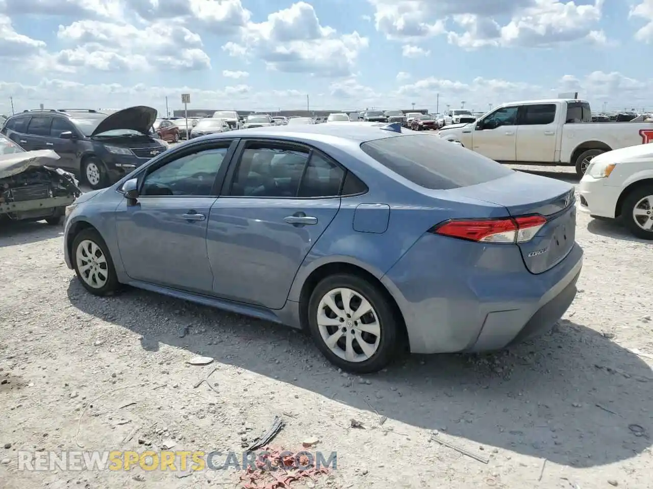 2 Photograph of a damaged car 5YFEPMAE8NP299320 TOYOTA COROLLA 2022