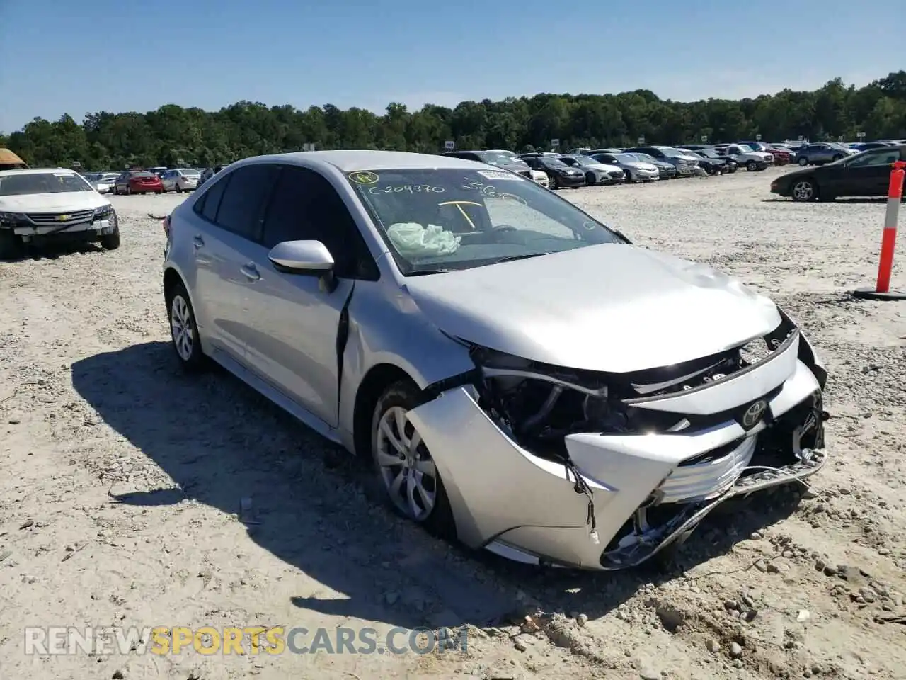 1 Photograph of a damaged car 5YFEPMAE8NP299947 TOYOTA COROLLA 2022