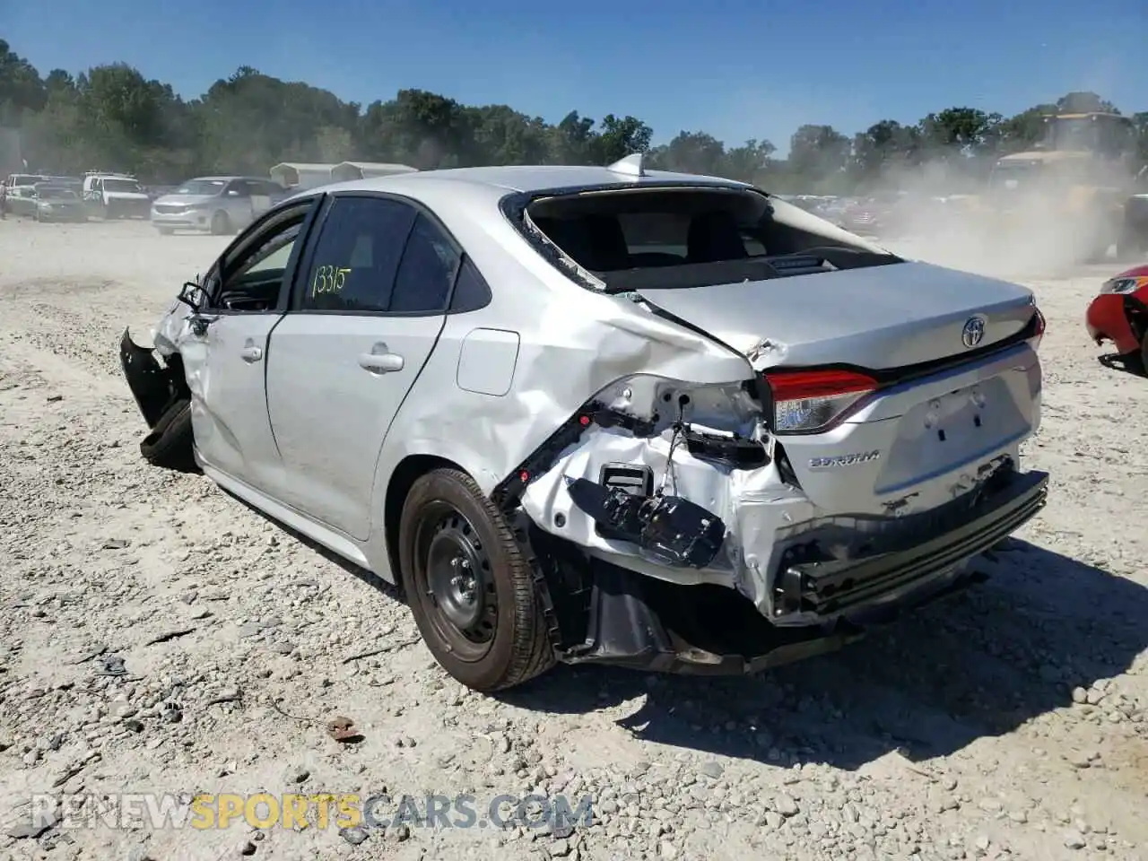 3 Photograph of a damaged car 5YFEPMAE8NP299947 TOYOTA COROLLA 2022