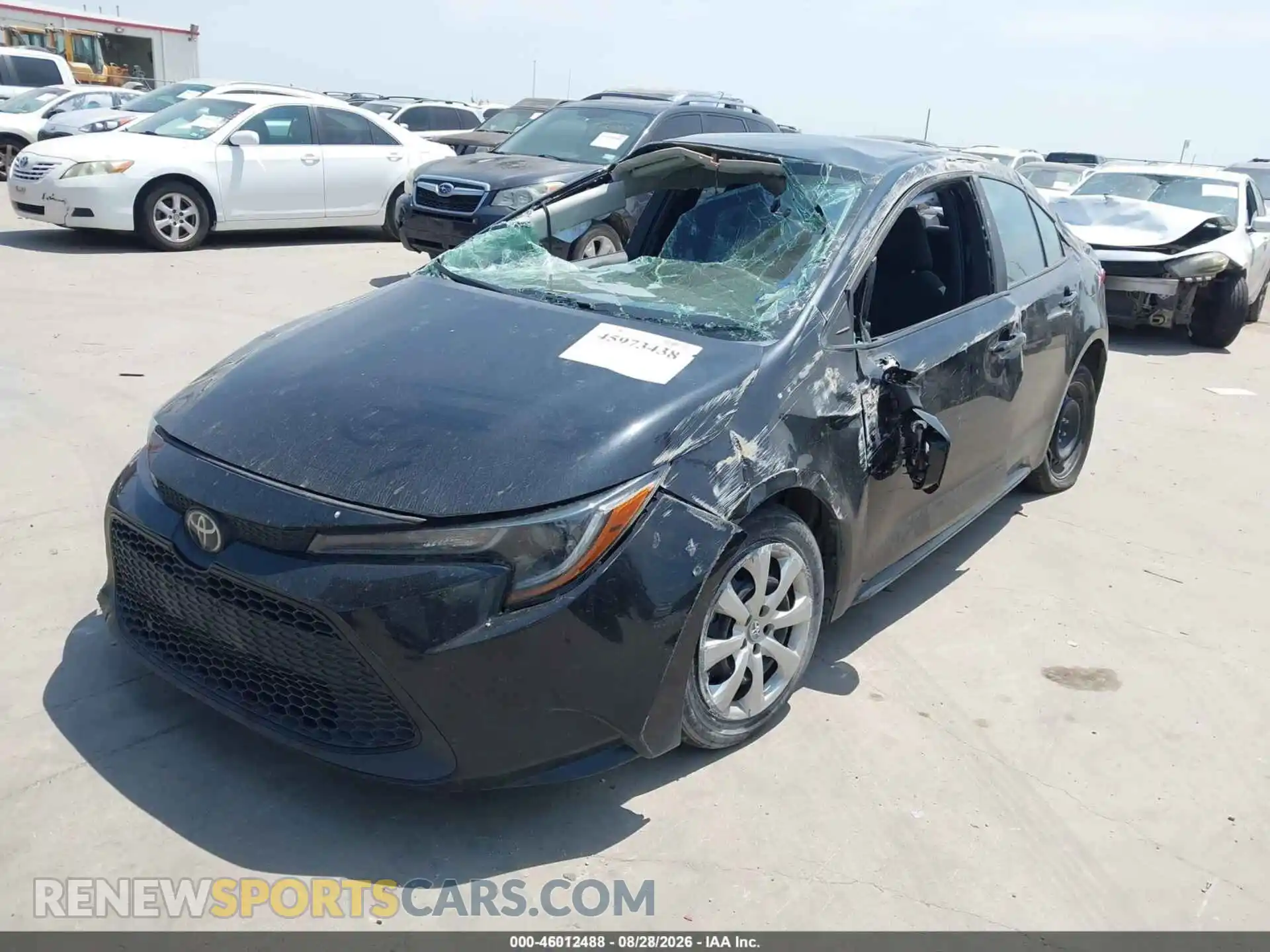 2 Photograph of a damaged car 5YFEPMAE8NP340948 TOYOTA COROLLA 2022