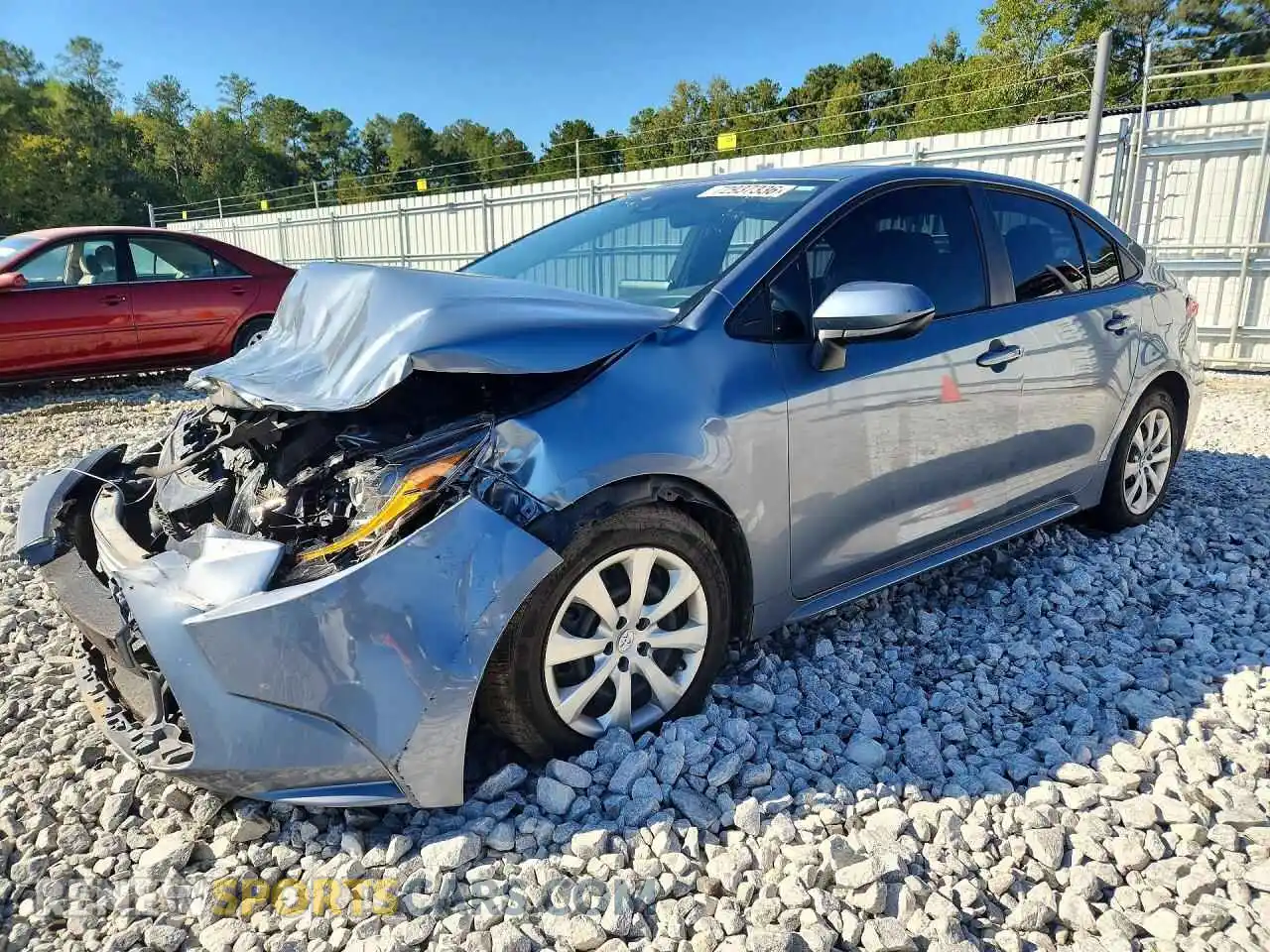 1 Photograph of a damaged car 5YFEPMAE8NP360892 TOYOTA COROLLA 2022
