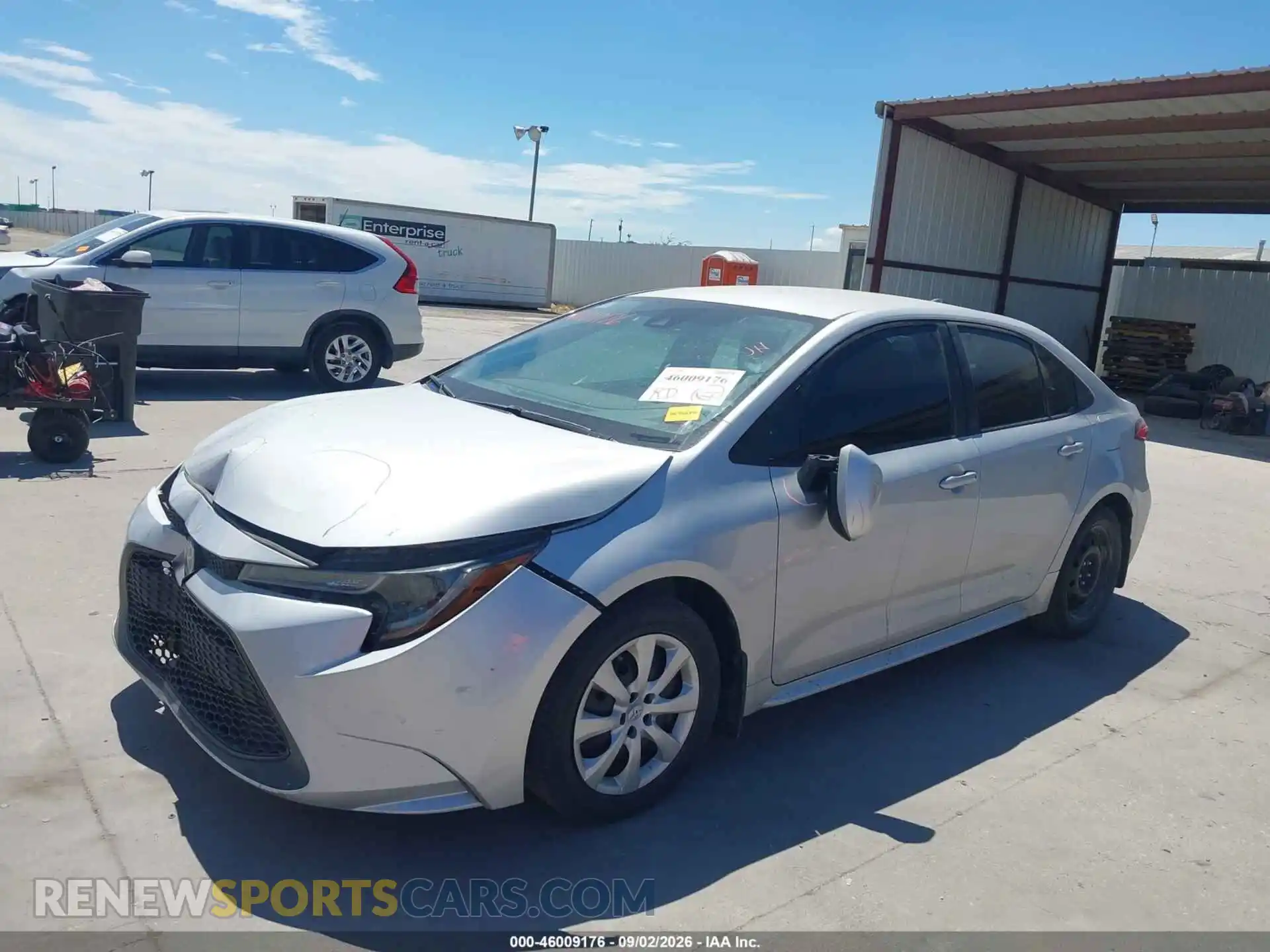 2 Photograph of a damaged car 5YFEPMAE8NP369897 TOYOTA COROLLA 2022