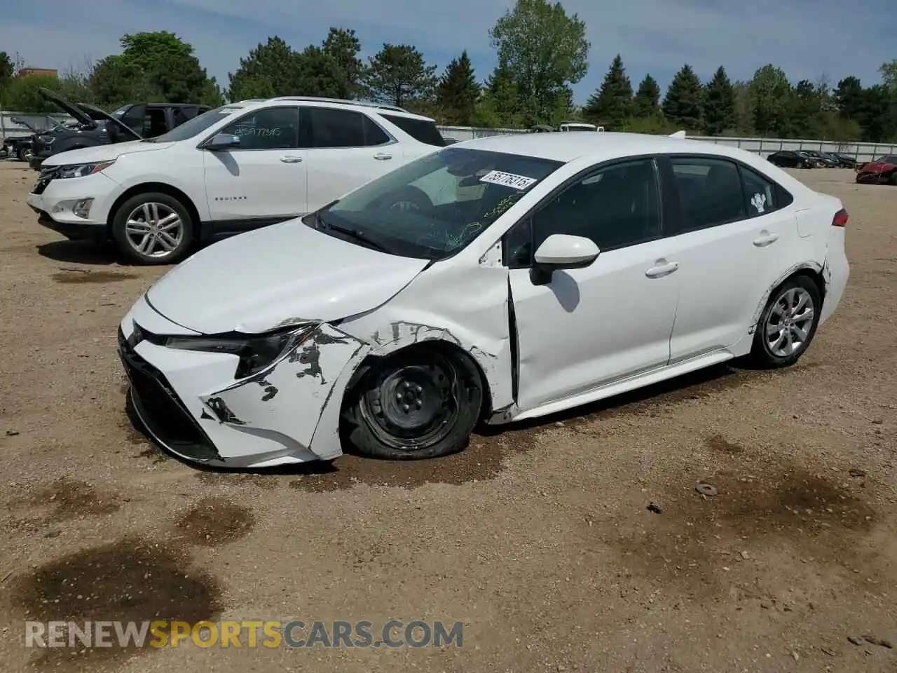 1 Photograph of a damaged car 5YFEPMAE8NP375392 TOYOTA COROLLA 2022