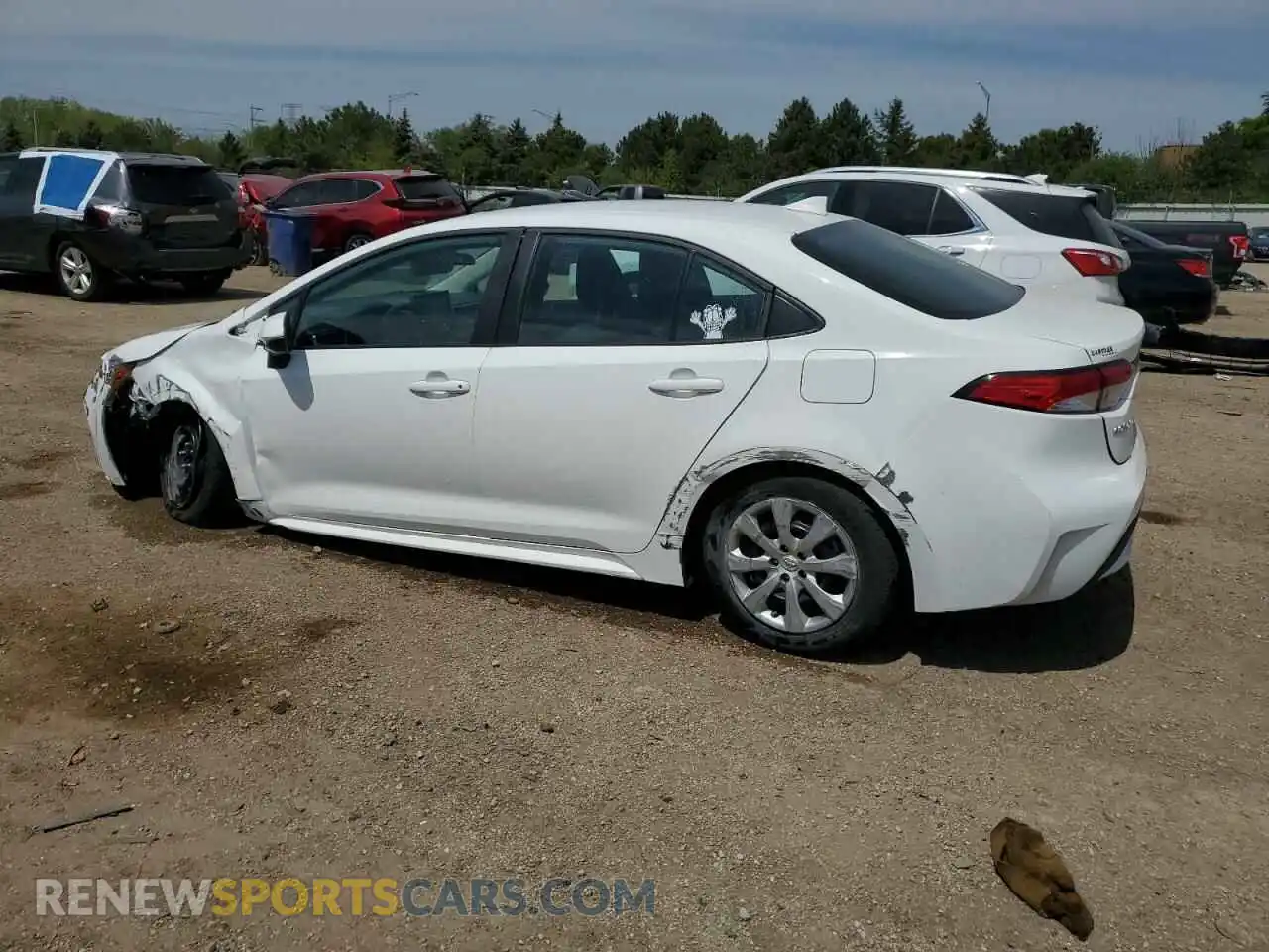 2 Photograph of a damaged car 5YFEPMAE8NP375392 TOYOTA COROLLA 2022