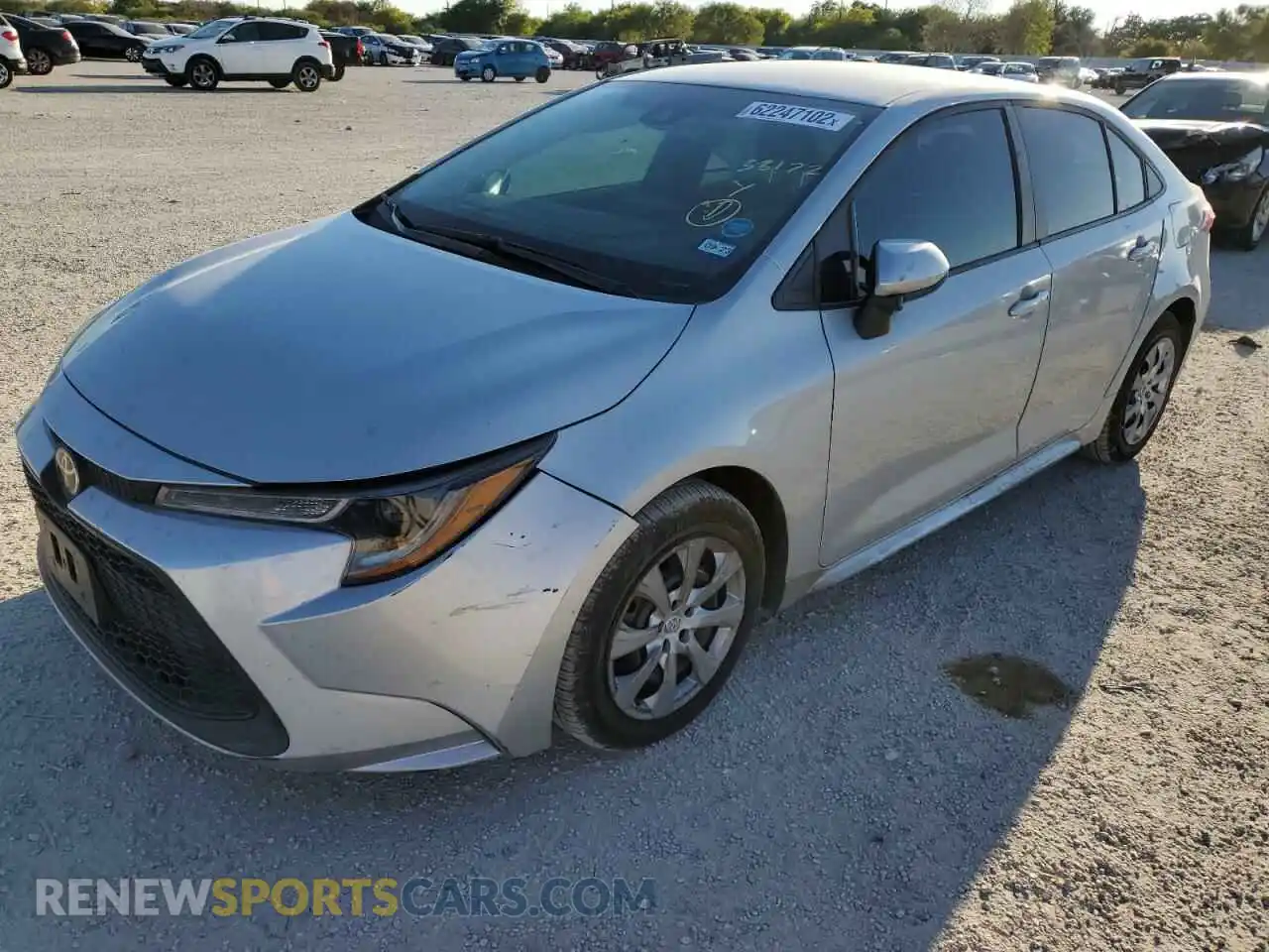 2 Photograph of a damaged car 5YFEPMAE9NP284292 TOYOTA COROLLA 2022