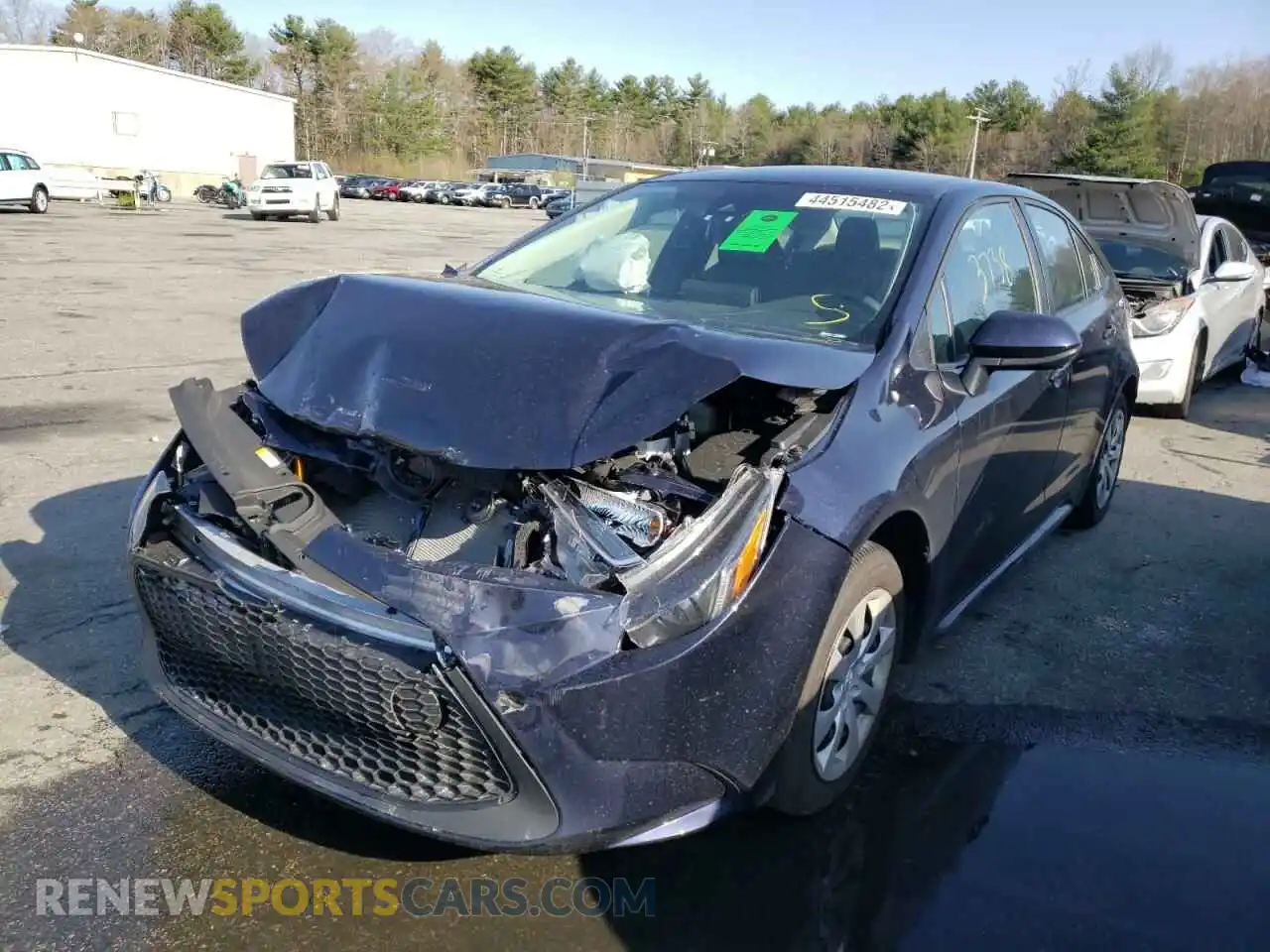 2 Photograph of a damaged car 5YFEPMAE9NP296782 TOYOTA COROLLA 2022