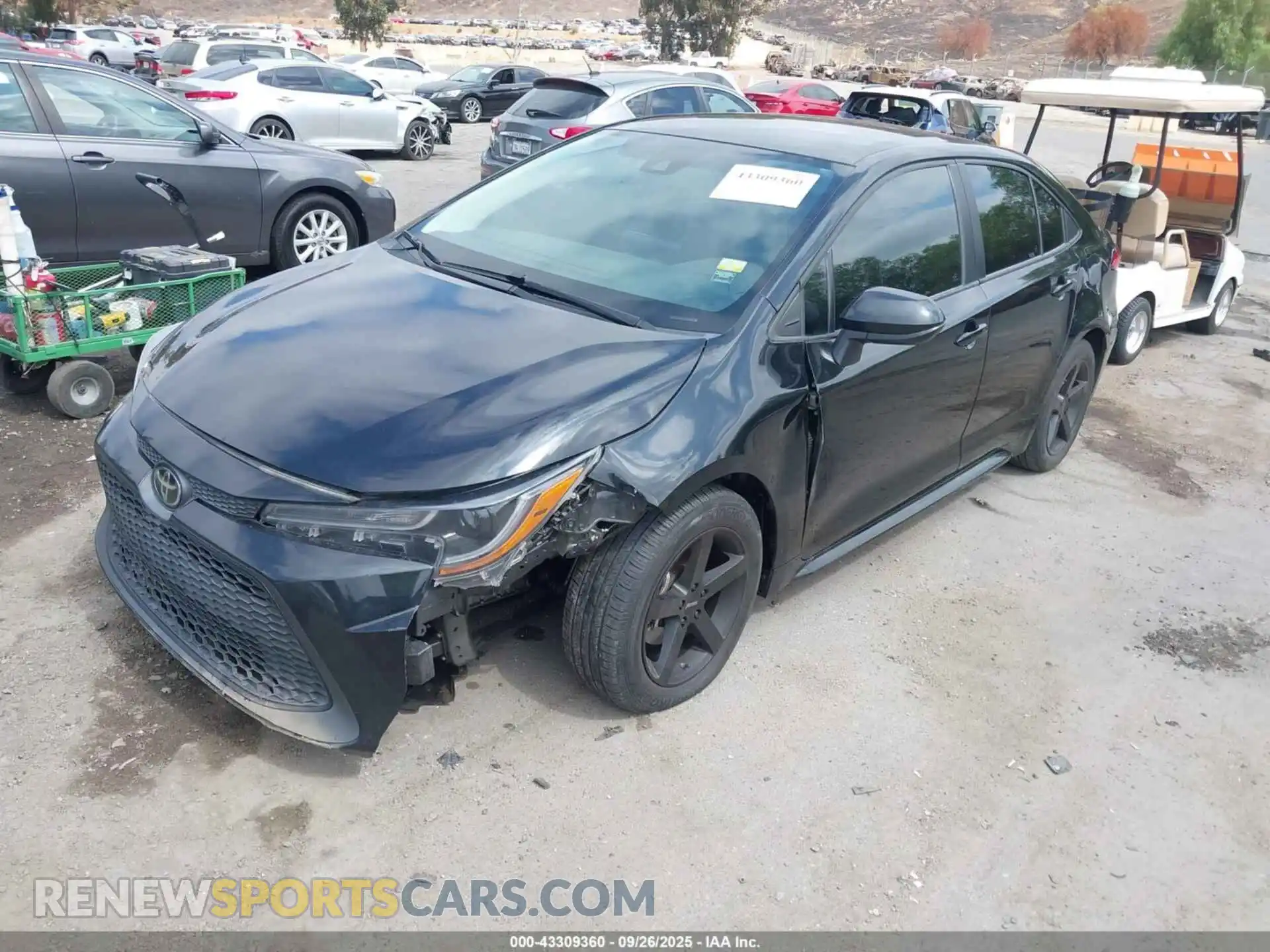 2 Photograph of a damaged car 5YFEPMAE9NP314486 TOYOTA COROLLA 2022
