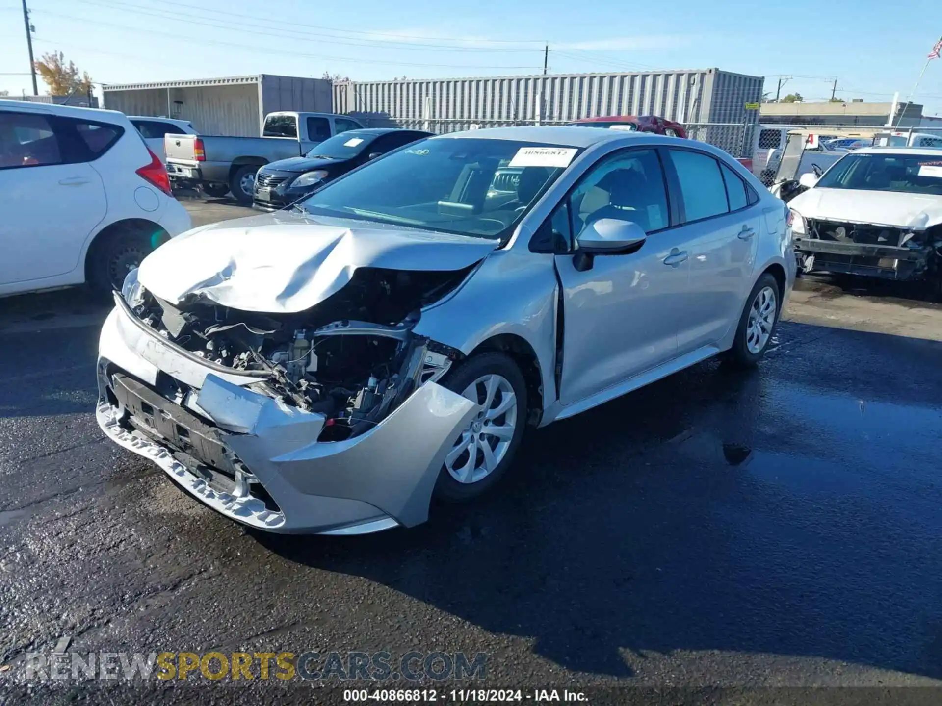 2 Photograph of a damaged car 5YFEPMAEXNP276735 TOYOTA COROLLA 2022