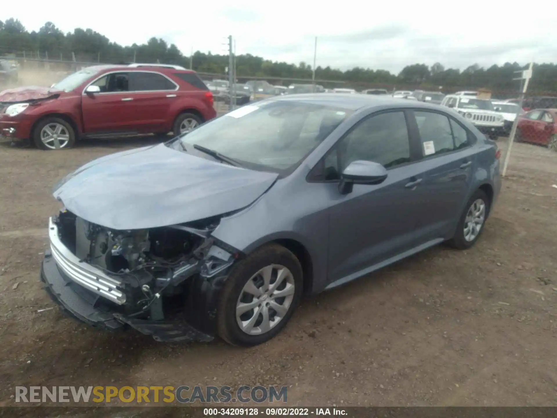 2 Photograph of a damaged car 5YFEPMAEXNP285936 TOYOTA COROLLA 2022