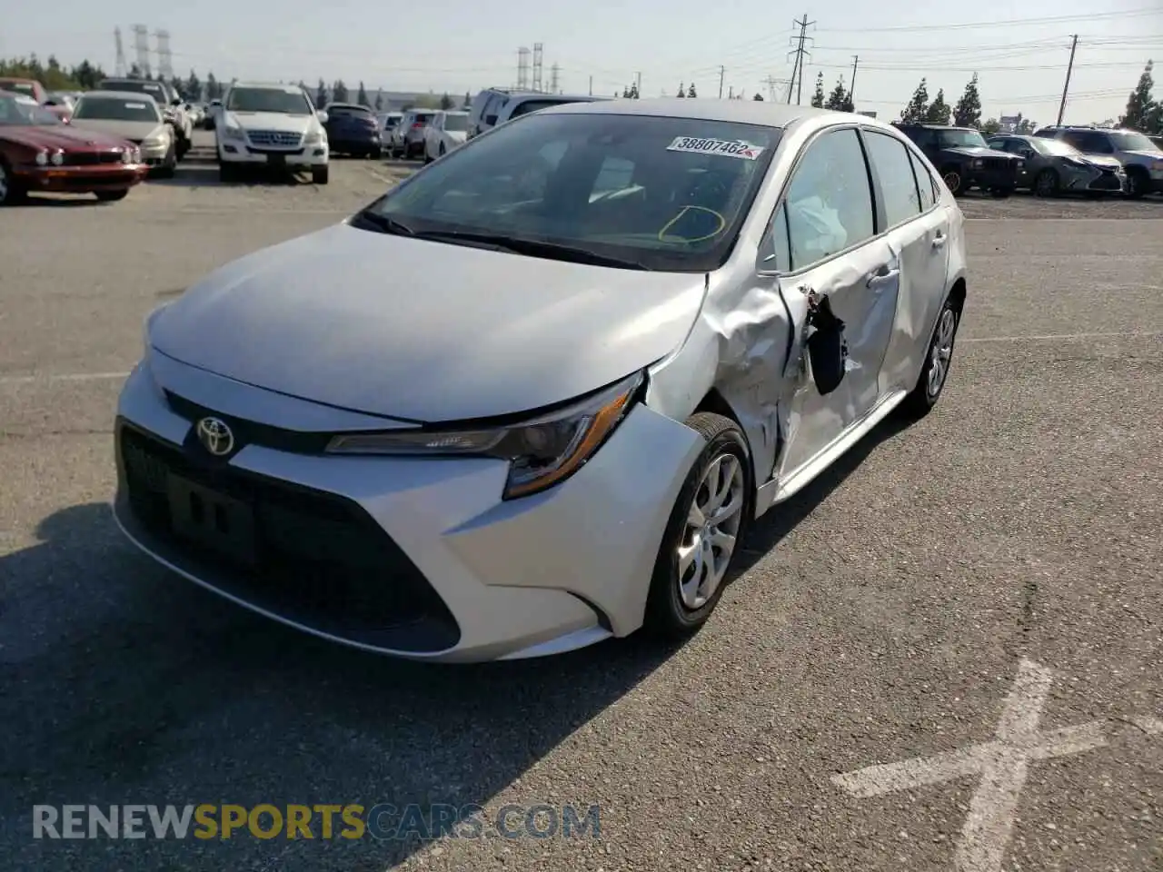 2 Photograph of a damaged car 5YFEPMAEXNP300449 TOYOTA COROLLA 2022