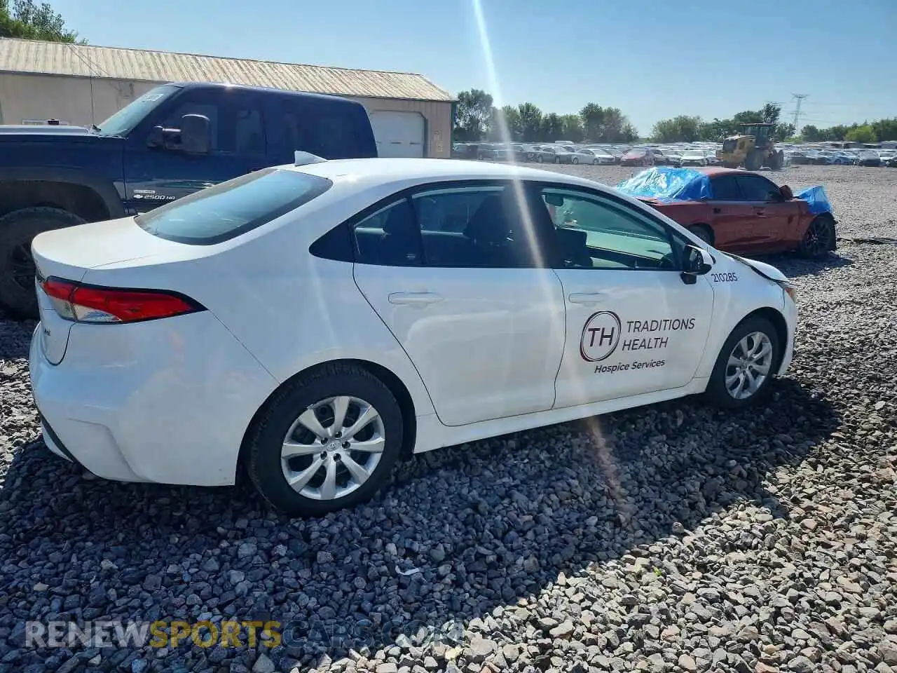 3 fotografías del automóvil dañado 5YFEPMAEXNP305487 TOYOTA COROLLA 2022
