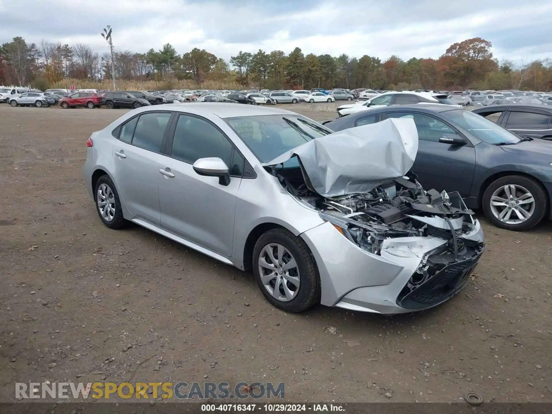 1 Photograph of a damaged car 5YFEPMAEXNP333483 TOYOTA COROLLA 2022