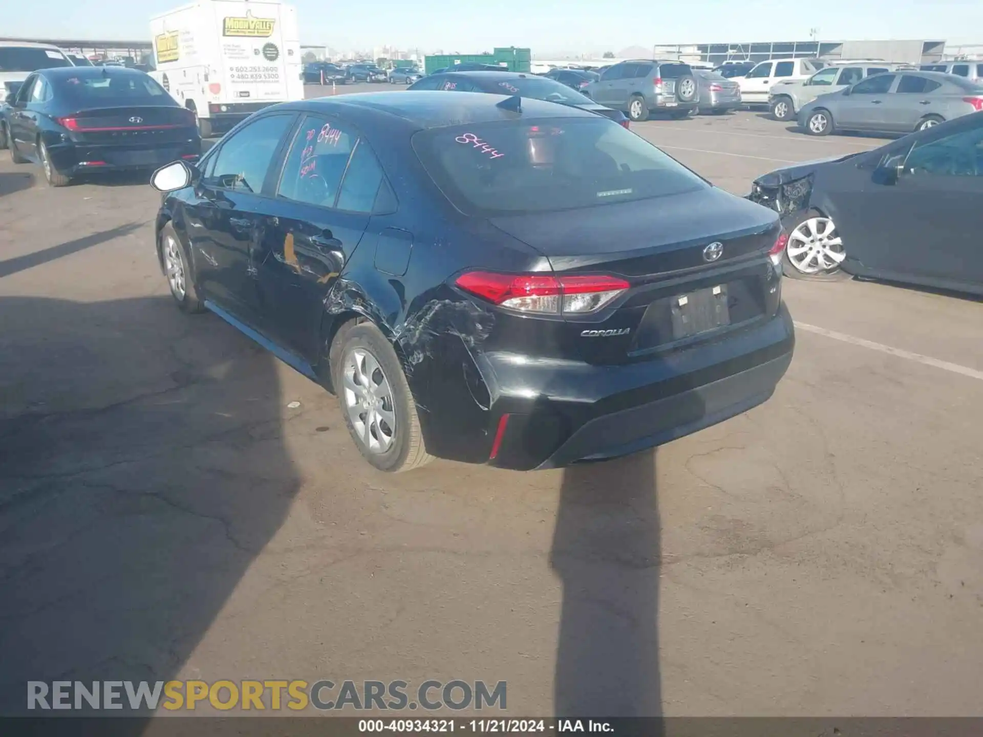 3 fotografías del automóvil dañado 5YFEPMAEXNP344032 TOYOTA COROLLA 2022