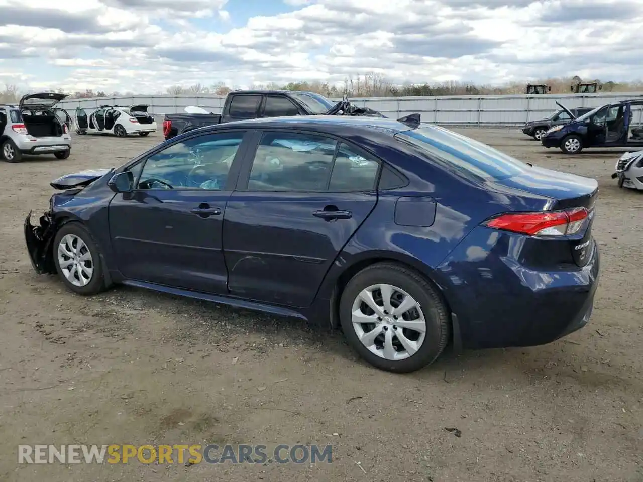 2 fotografías del automóvil dañado 5YFEPMAEXNP350882 TOYOTA COROLLA 2022