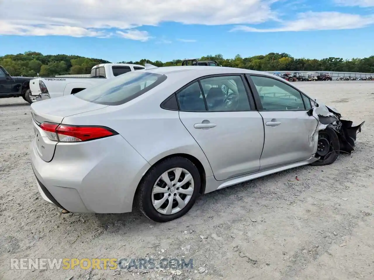 3 fotografías del automóvil dañado 5YFEPMAEXNP359467 TOYOTA COROLLA 2022