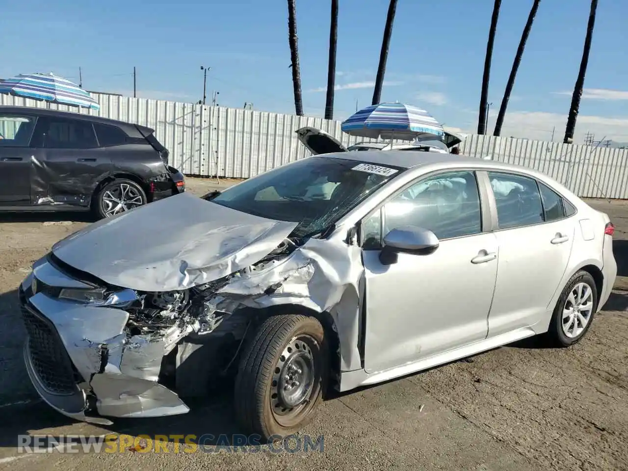 1 Photograph of a damaged car 5YFEPMAEXNP385065 TOYOTA COROLLA 2022