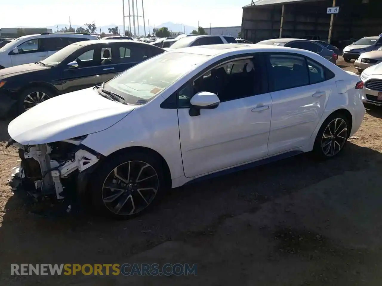 1 Photograph of a damaged car 5YFM4MCE5NP130048 TOYOTA COROLLA 2022