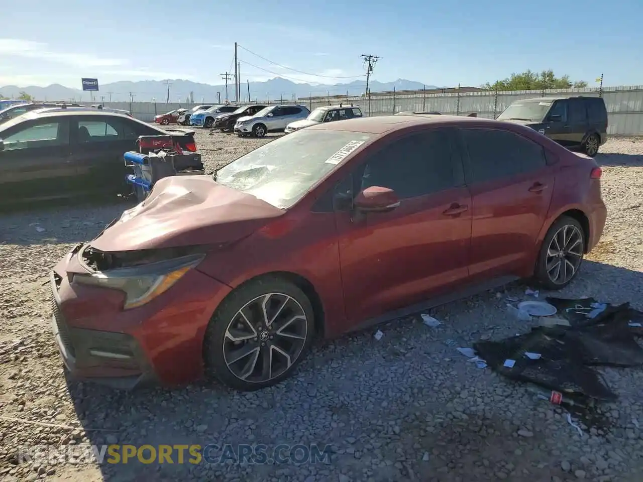 1 Photograph of a damaged car 5YFM4MCE6NP131158 TOYOTA COROLLA 2022
