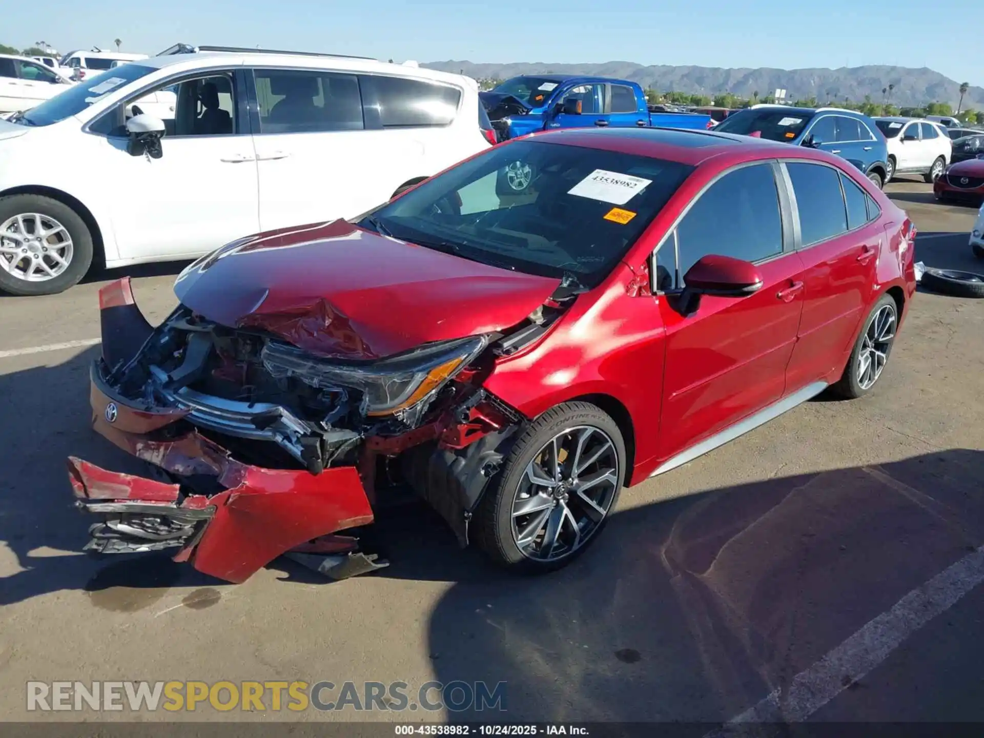 2 Photograph of a damaged car 5YFM4MCE6NP134299 TOYOTA COROLLA 2022
