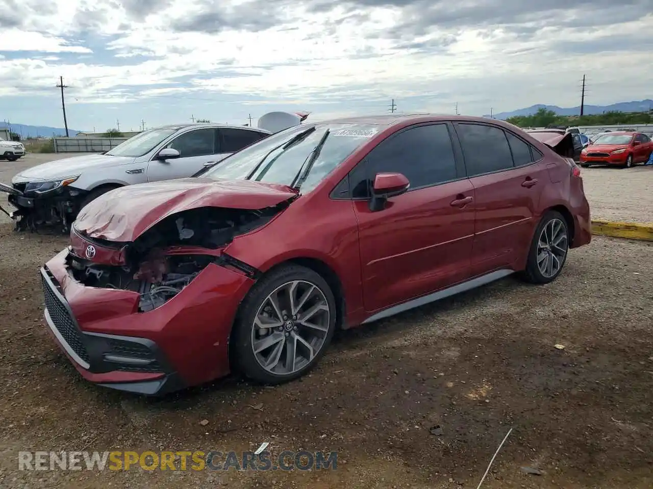 1 Photograph of a damaged car 5YFM4MCEXNP129686 TOYOTA COROLLA 2022