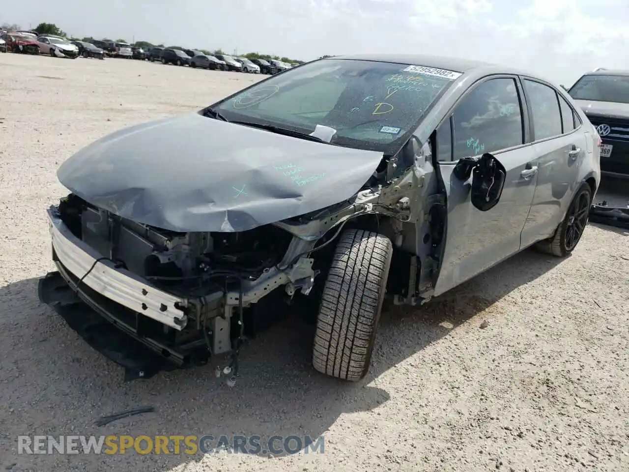 2 Photograph of a damaged car 5YFS4MCE0NP113035 TOYOTA COROLLA 2022