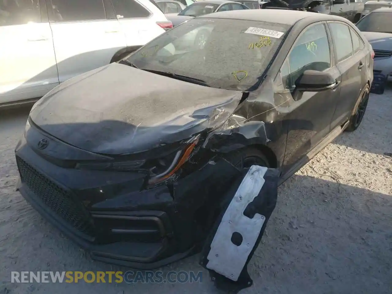 2 fotografías del automóvil dañado 5YFS4MCE0NP118218 TOYOTA COROLLA 2022