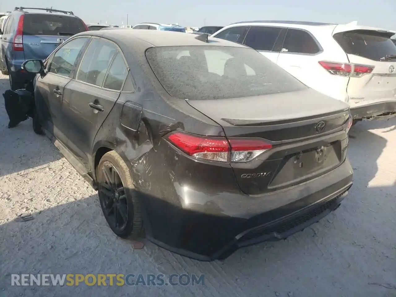 3 fotografías del automóvil dañado 5YFS4MCE0NP118218 TOYOTA COROLLA 2022