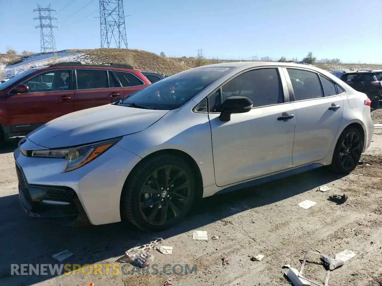 1 Photograph of a damaged car 5YFS4MCE0NP122026 TOYOTA COROLLA 2022
