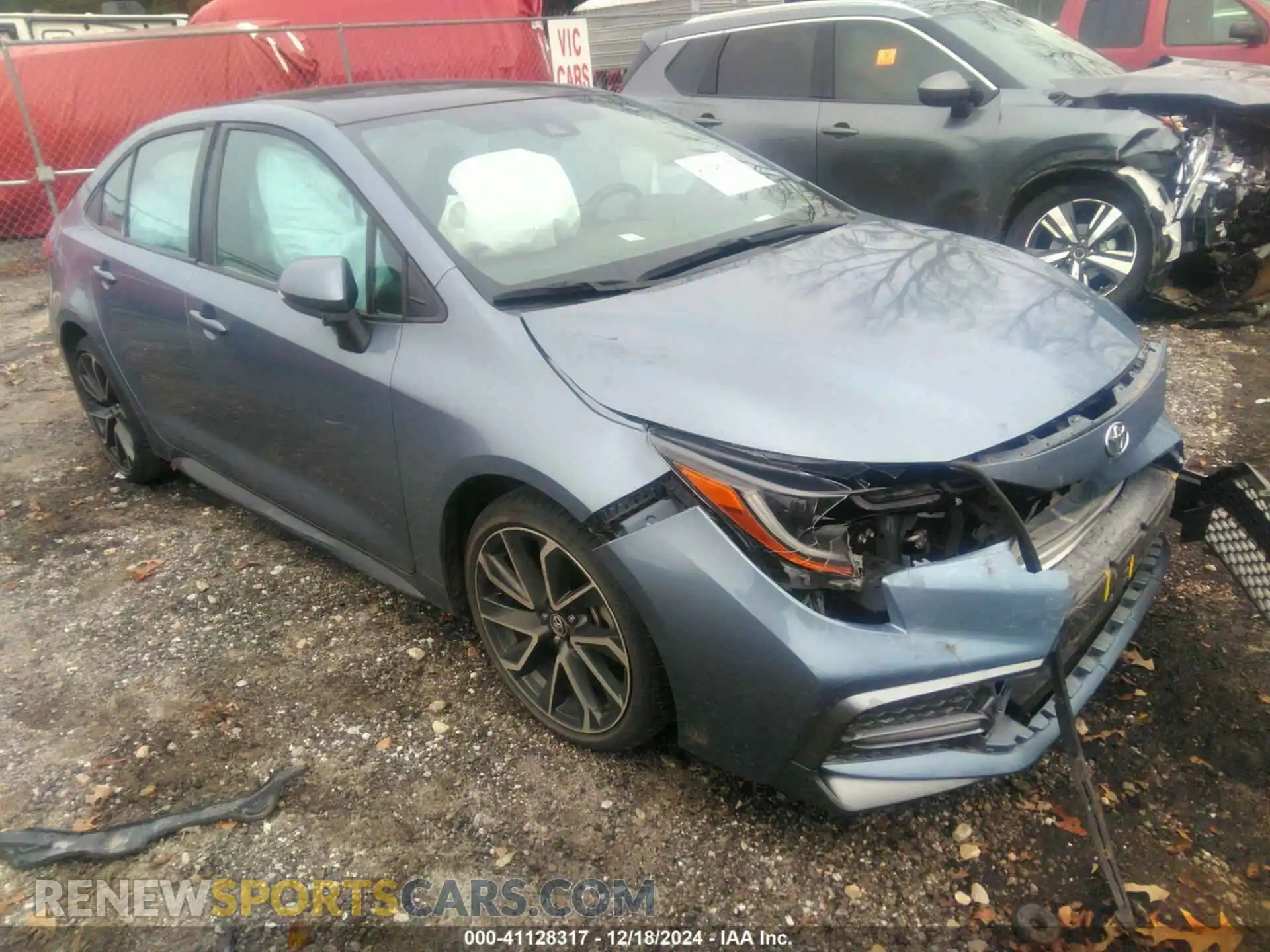 1 Photograph of a damaged car 5YFS4MCE0NP129039 TOYOTA COROLLA 2022