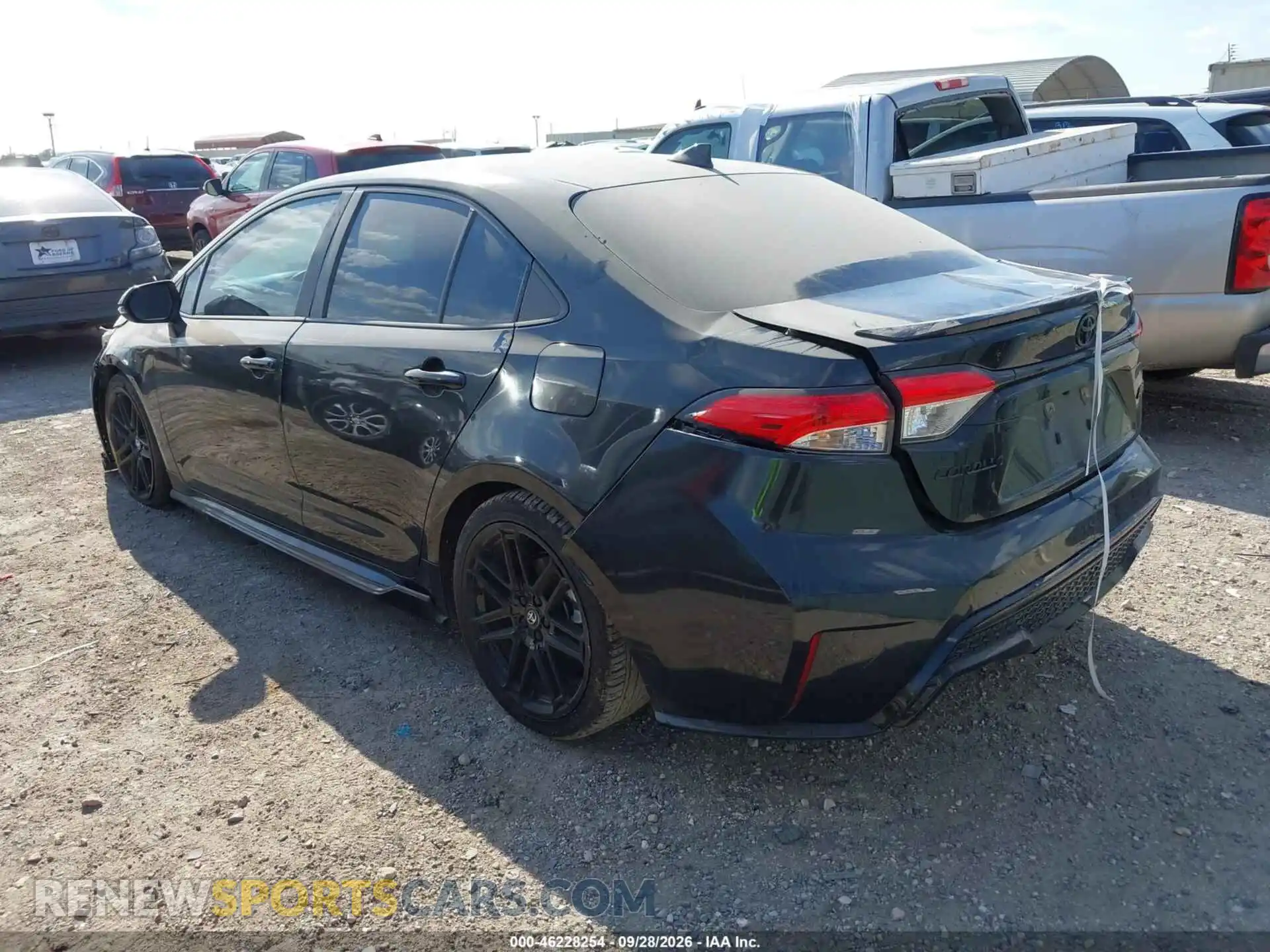 3 fotografías del automóvil dañado 5YFS4MCE0NP136119 TOYOTA COROLLA 2022