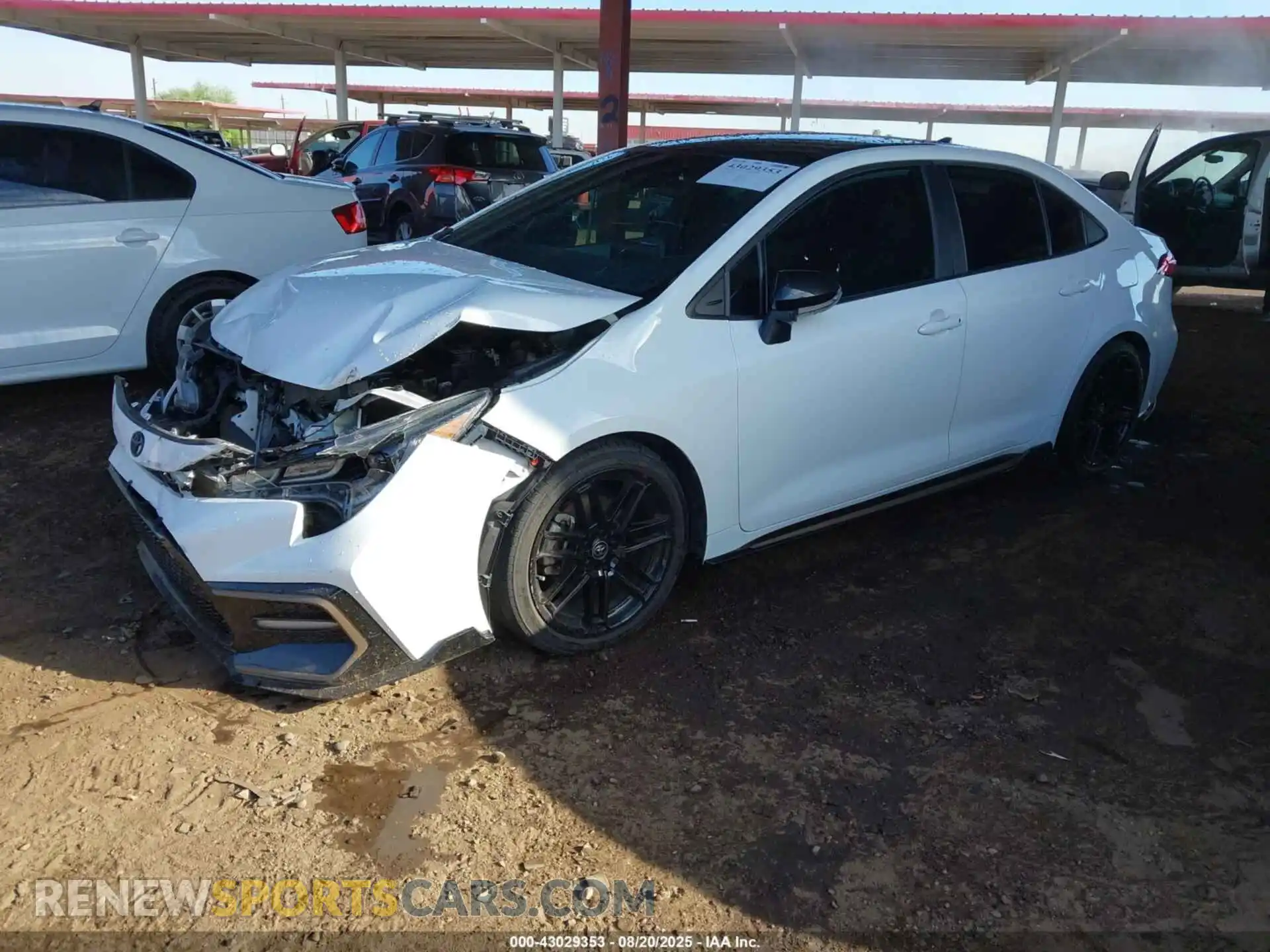 2 Photograph of a damaged car 5YFS4MCE1NP098397 TOYOTA COROLLA 2022