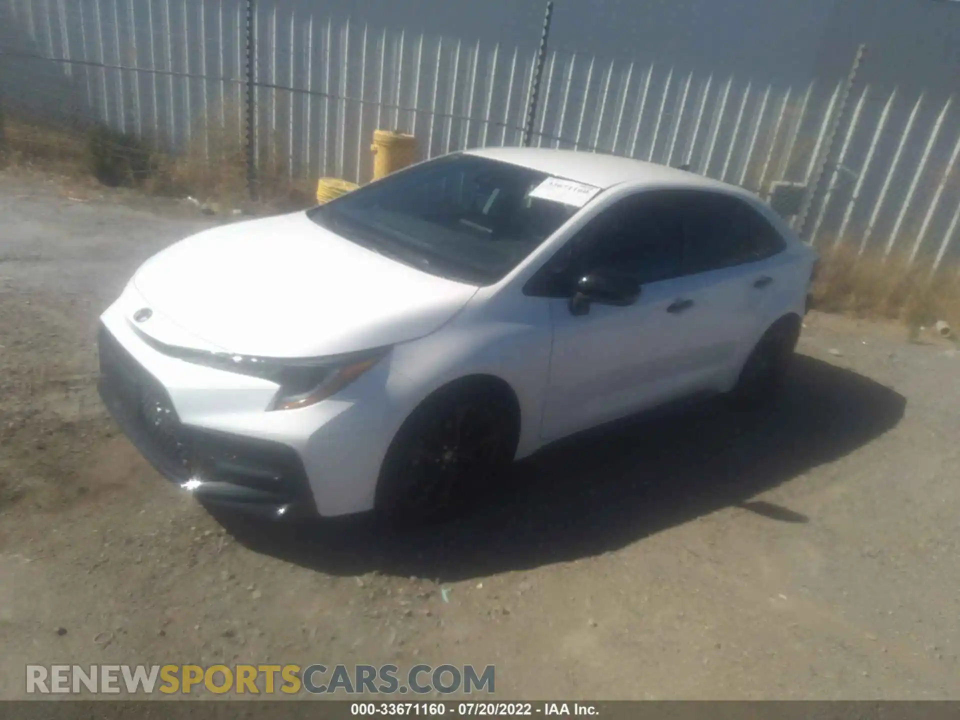 2 Photograph of a damaged car 5YFS4MCE1NP100309 TOYOTA COROLLA 2022