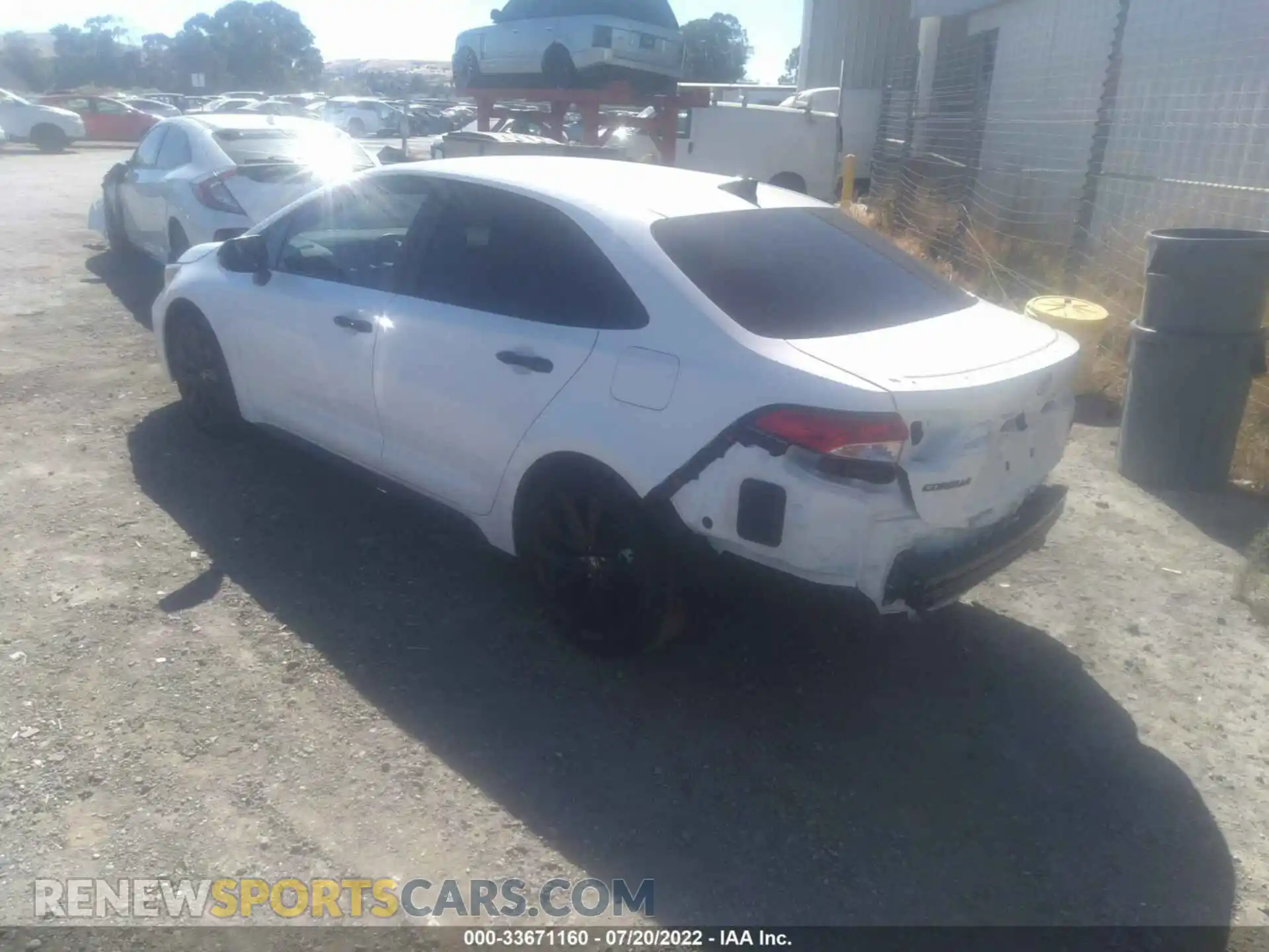 3 Photograph of a damaged car 5YFS4MCE1NP100309 TOYOTA COROLLA 2022