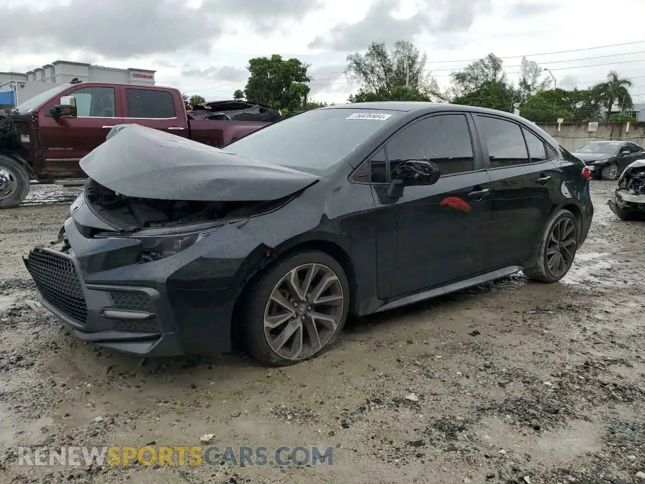 1 Photograph of a damaged car 5YFS4MCE1NP100438 TOYOTA COROLLA 2022