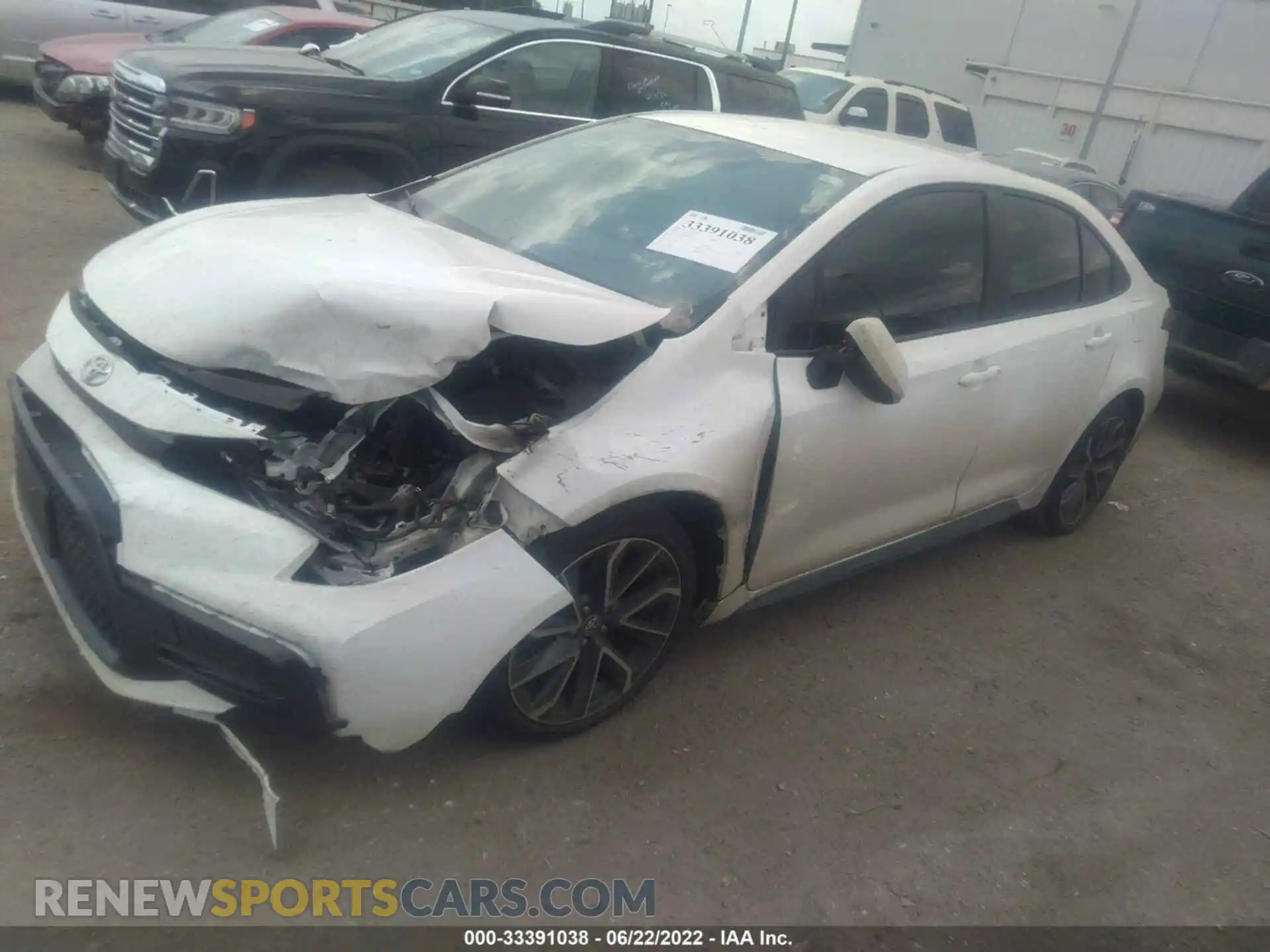 2 Photograph of a damaged car 5YFS4MCE1NP103579 TOYOTA COROLLA 2022