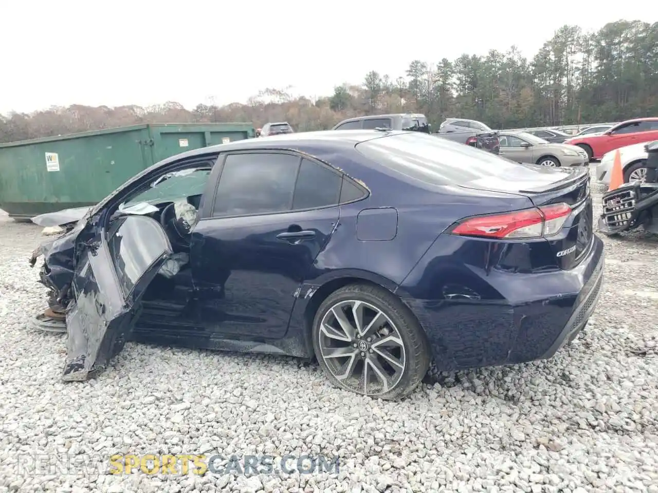 2 fotografías del automóvil dañado 5YFS4MCE1NP106031 TOYOTA COROLLA 2022