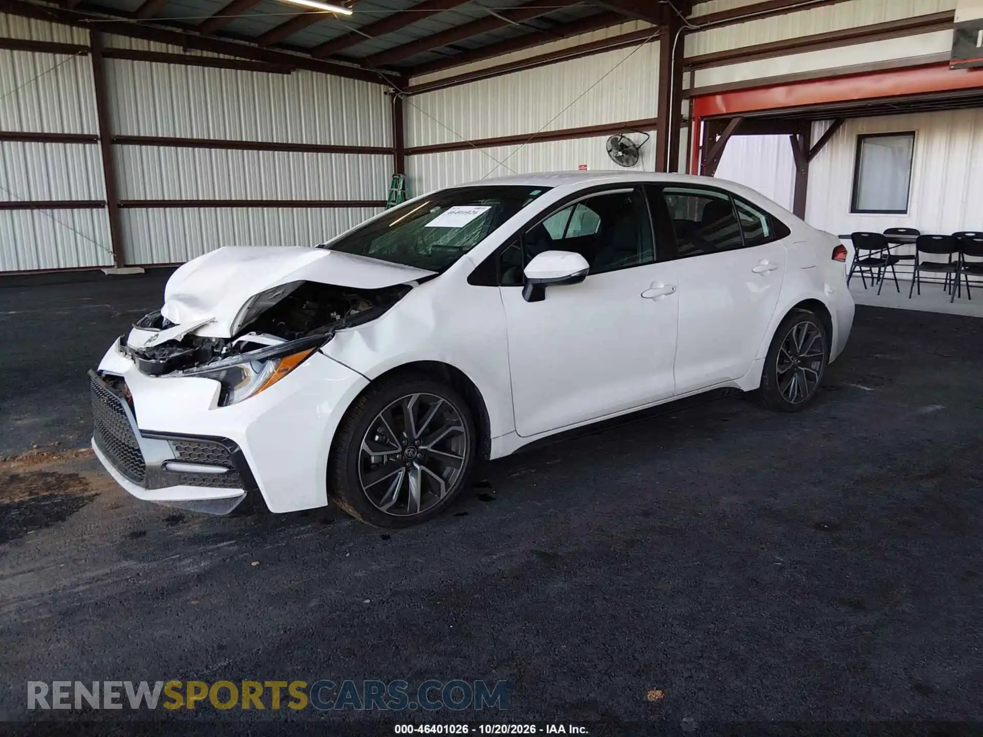 2 fotografías del automóvil dañado 5YFS4MCE1NP108734 TOYOTA COROLLA 2022