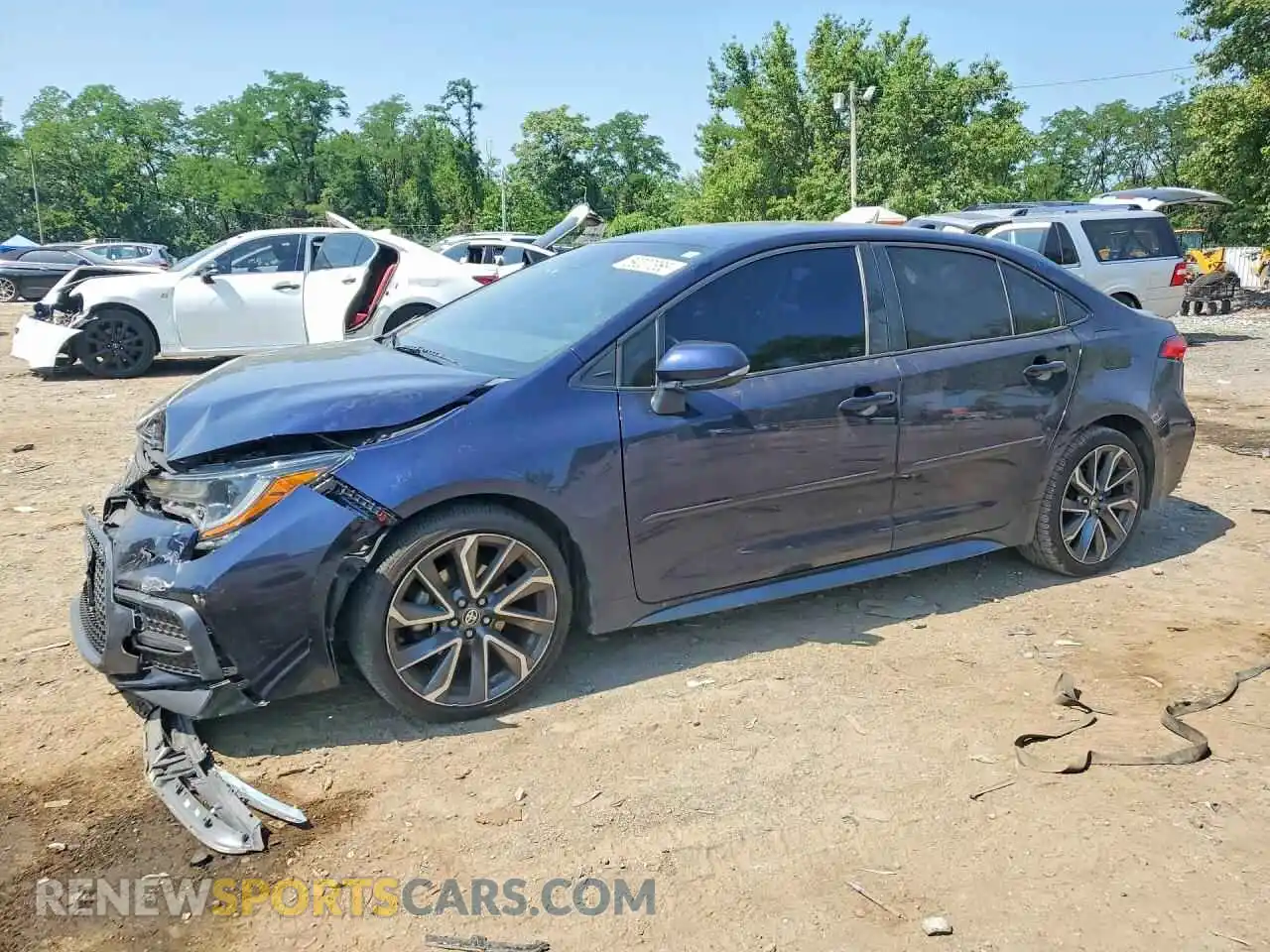 1 Photograph of a damaged car 5YFS4MCE1NP115070 TOYOTA COROLLA 2022