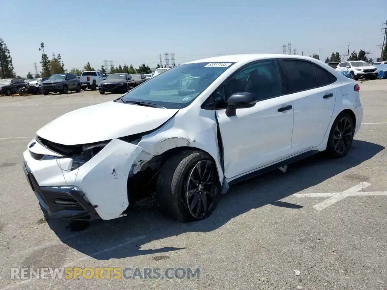 1 Photograph of a damaged car 5YFS4MCE1NP133486 TOYOTA COROLLA 2022