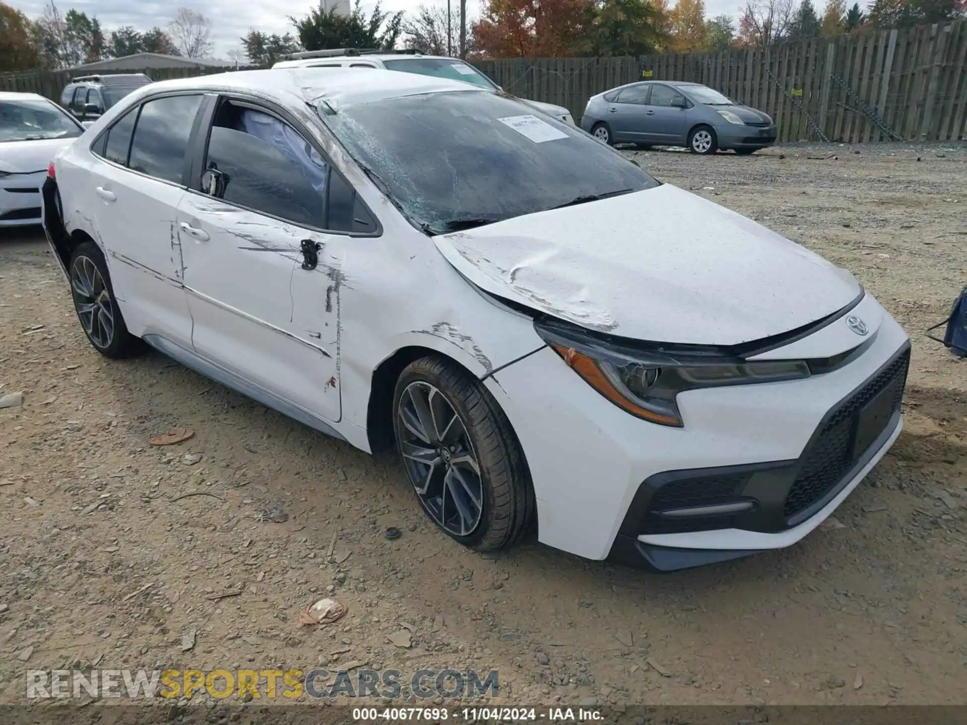 1 Photograph of a damaged car 5YFS4MCE1NP136372 TOYOTA COROLLA 2022